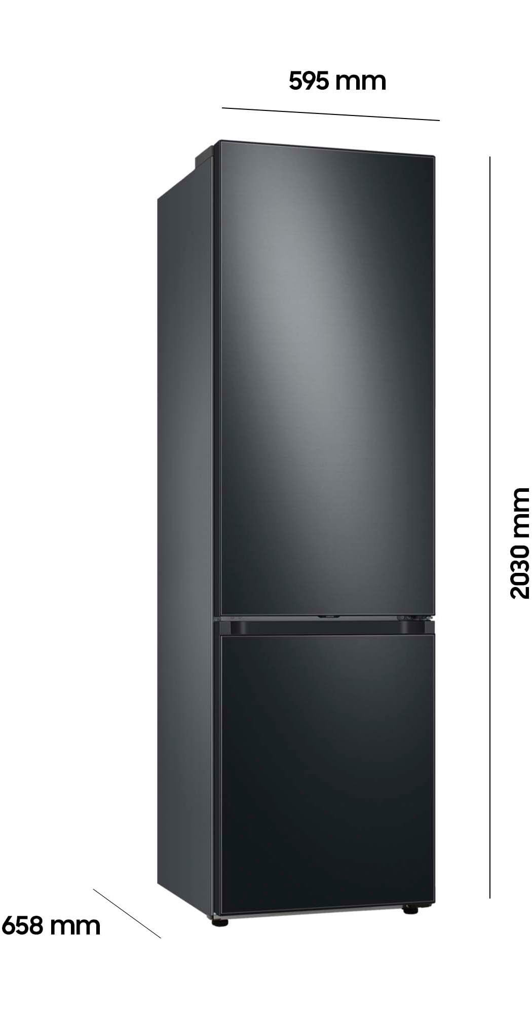 Samsung Kühl-/Gefrierkombination 8000 Serie »RL38C7B5BB1« 203 cm hoch 59,5 cm breit