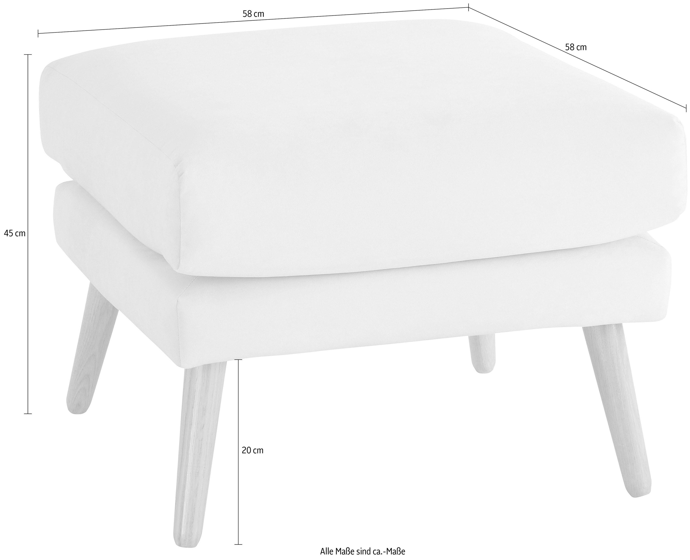 OTTO home Hocker "Bille" mit Eiche-Beinen, Design by Morten Georgsen günstig online kaufen