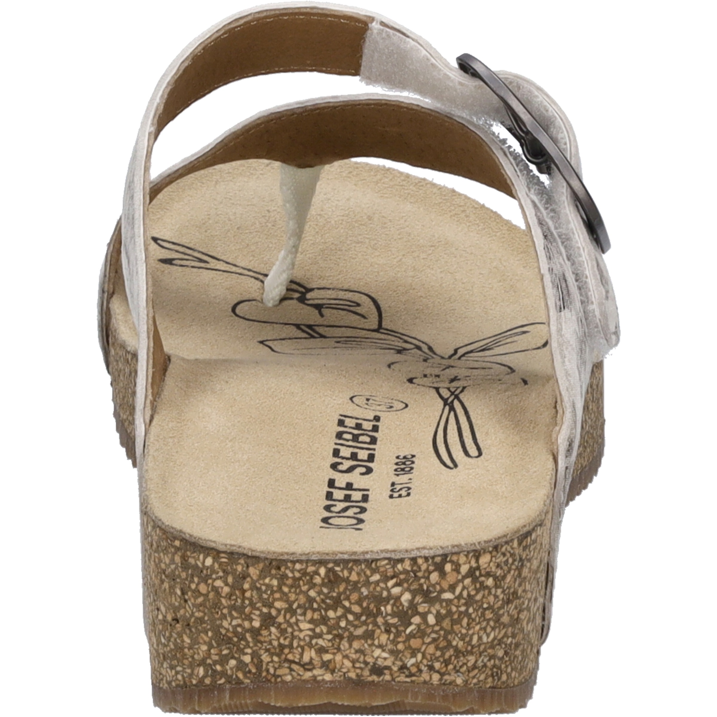 Zehentrenner JOSEF SEIBEL "Tonga 77, creme-multi", Damen, Gr. 37, beige (creme, multi), Obermaterial: 100% Rindsleder Leather cow., Schuhe Zehentrenner 3
