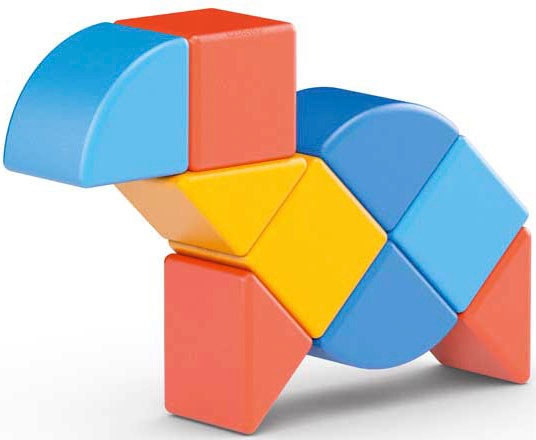 Geomag™ Magnetspielbausteine »GEOMAG™ Magicube Shapes Animals«, (9 St.), Made in Europe