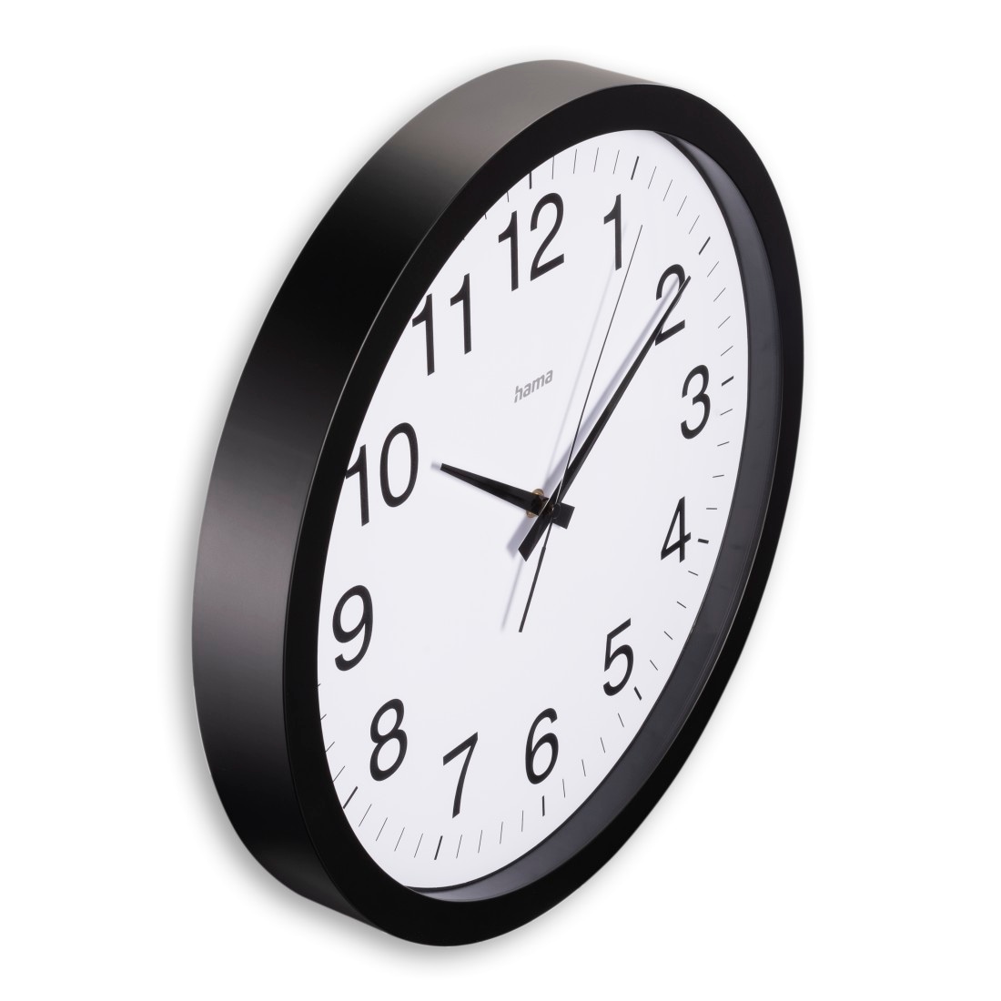 Hama Wanduhr »Uhr "Aruba", Ø 40 cm, ohne Ticken, Schwarz«, geräuscharm