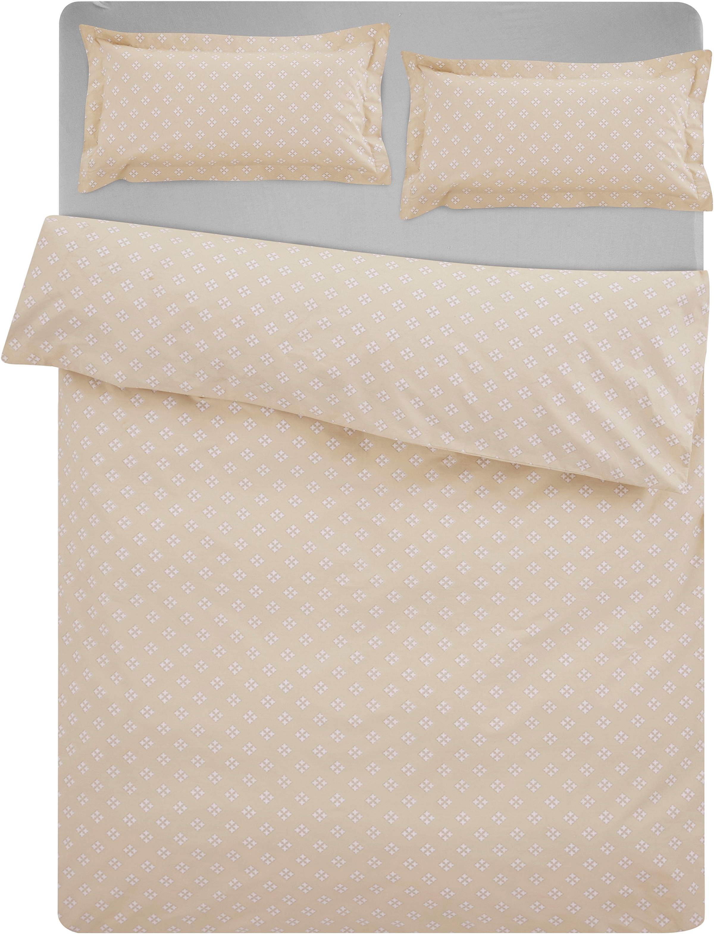 Timbers Bettwäsche »Houston«, (2 tlg.), Premium Perkal Qualität, Diamond Design