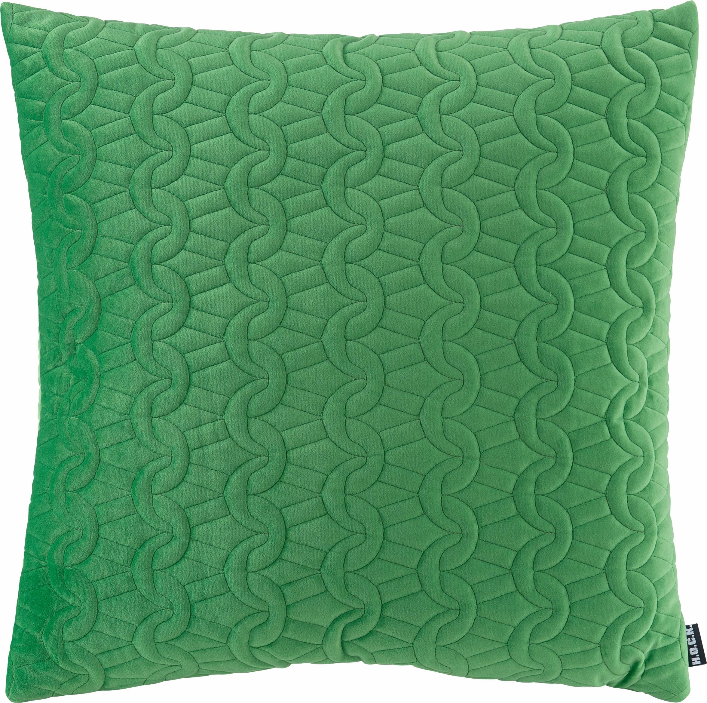 H.O.C.K. Dekokissen "Soft Nobile" mit gesteppten Mustern, Kissenhülle mit F günstig online kaufen