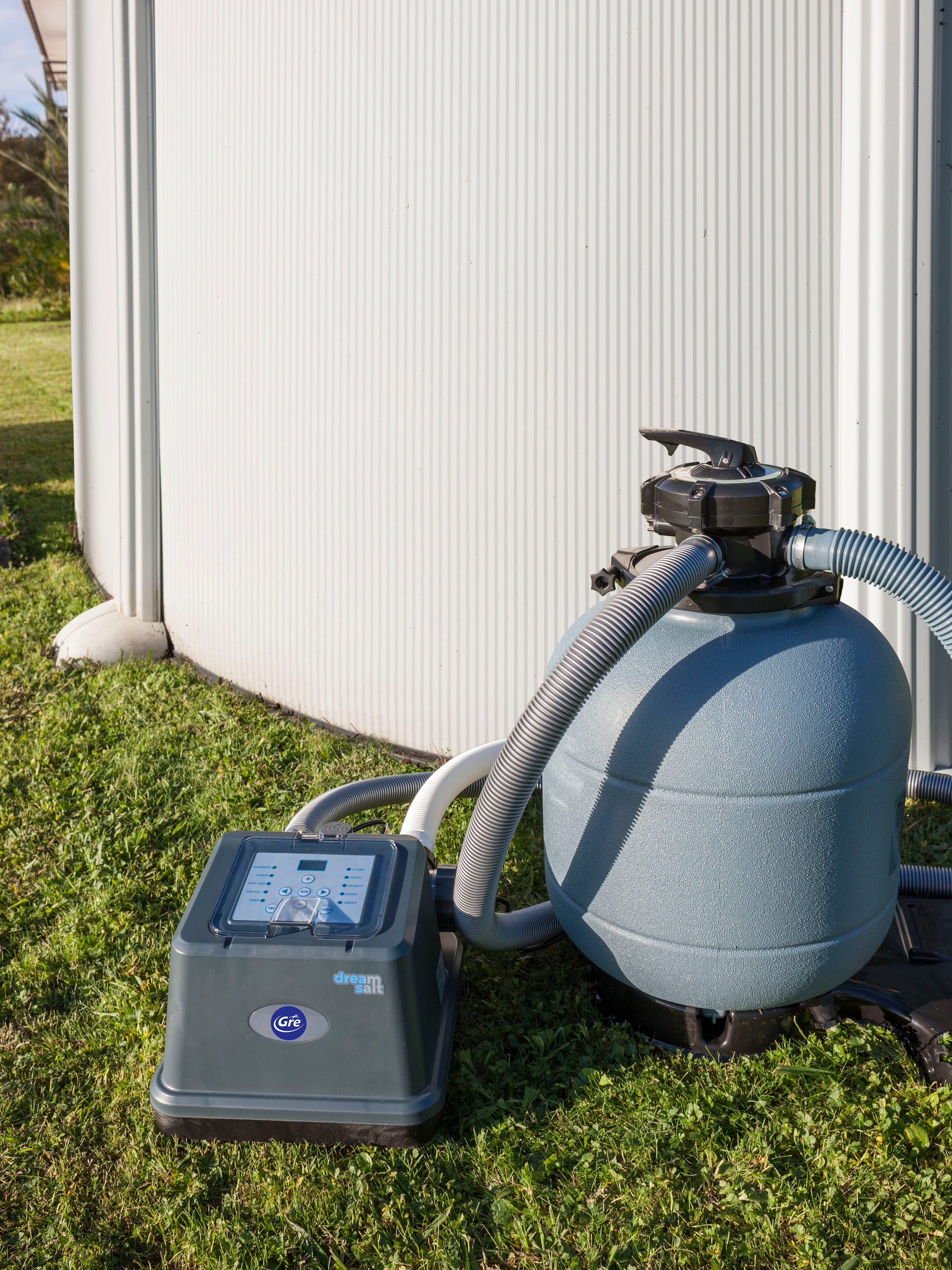 Gre Salzwassersystem »Salz-Elektrolyse System«, (Set), Salzelektrolyse für Pools bis zu 25m3