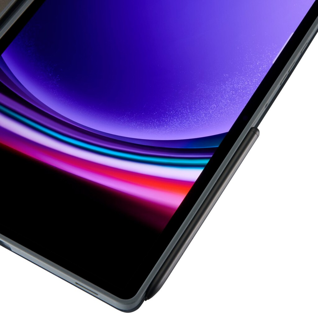 Hama Tablet-Hülle »Tablet Case für Samsung Galaxy Tab S9+ 12,4 Zoll, Farbe Grau«, 31,5 cm (12,4 Zoll), Mit Stiftfach und Standfunktion, robustes Metallscharnier, flexibel