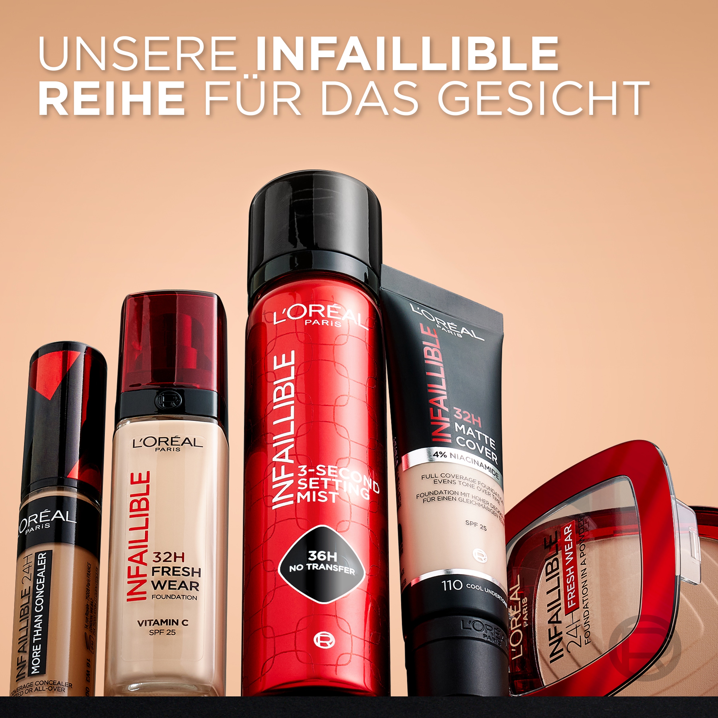 L'ORÉAL PARIS Foundation »Infaillible 32H Fresh Wear Make-up«, mit langanhaltender Formel