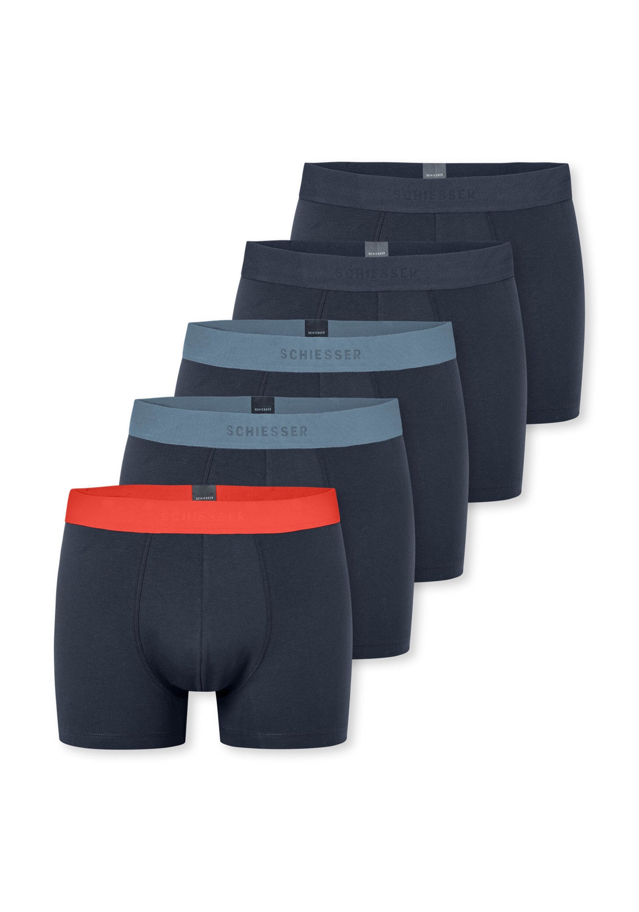 Schiesser Boxershorts "Boxershort 5PACK Shorts - 95/5 Multipacks 5er Pack"