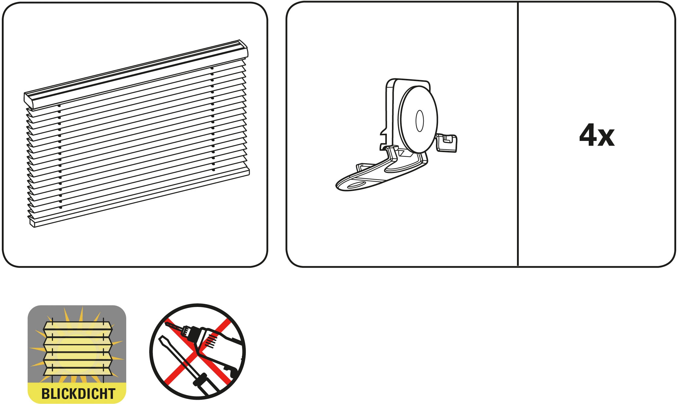 GARDINIA Dachfensterplissee, | Dachfenster BAUR passend Velux Bohren, blickdicht, ohne kaufen für