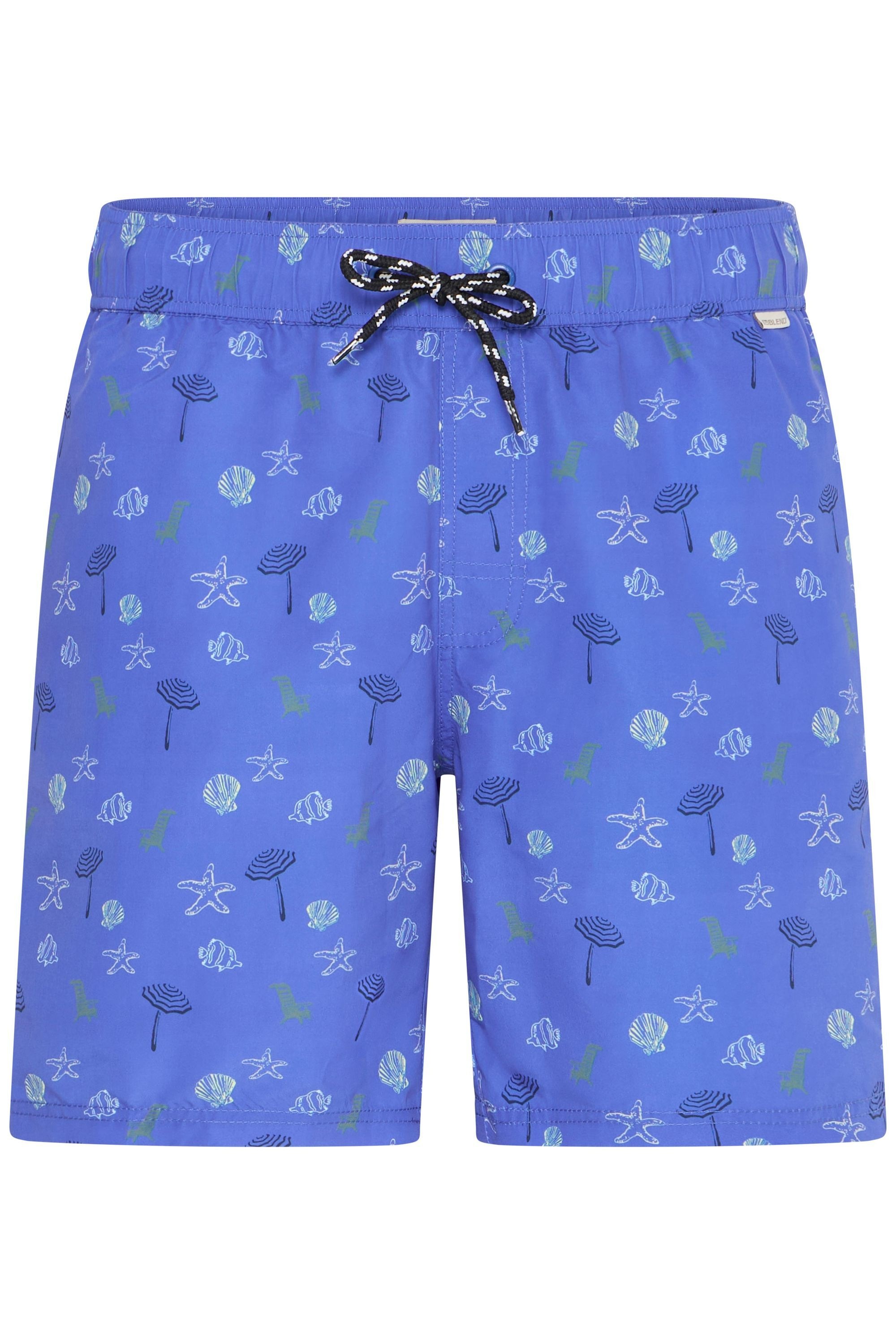 Blend Badeshorts »BHRingwar« Gemusterte Badeshorts mit elastischem Bund und Kordelzug