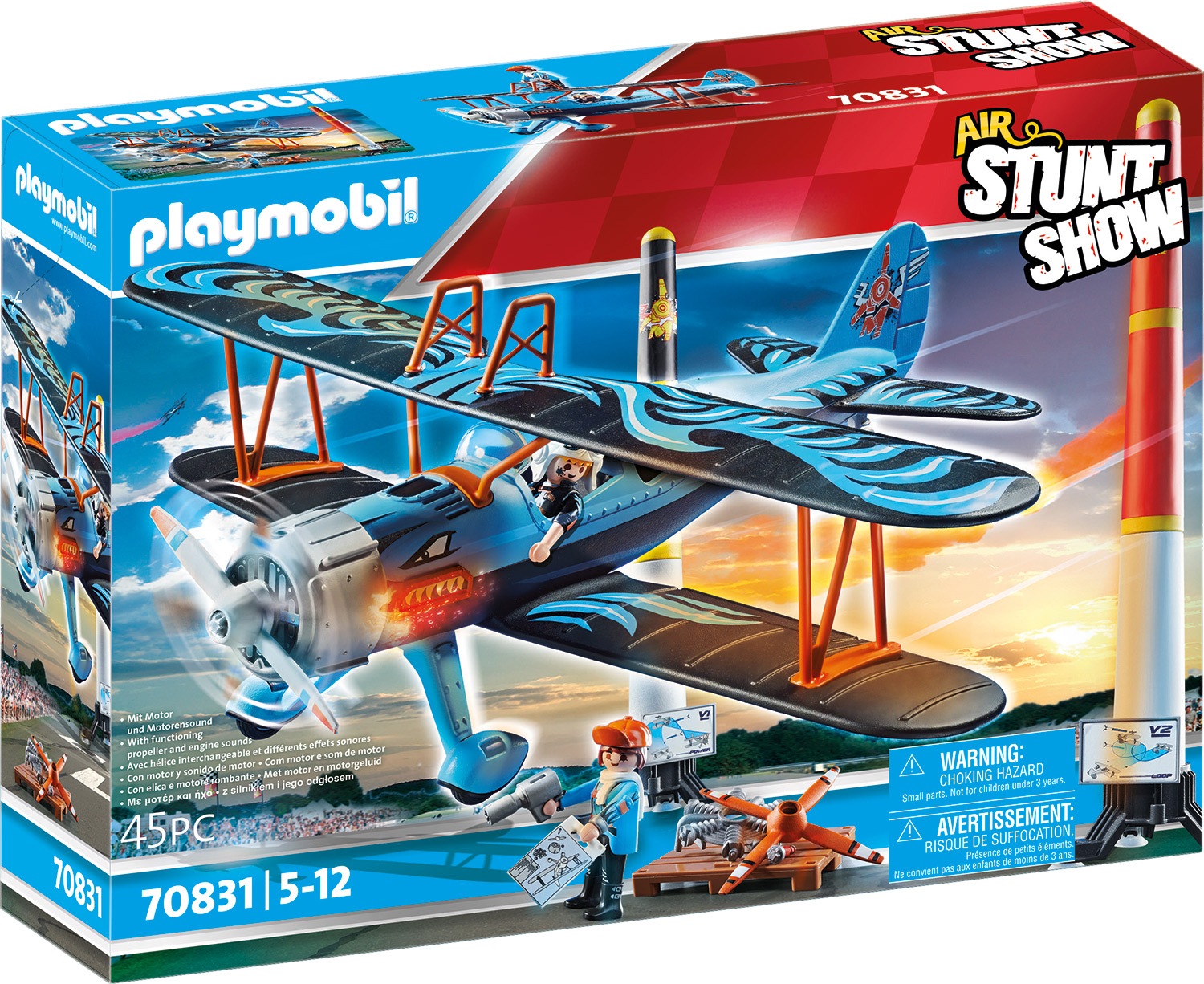 Playmobil® Konstruktions-Spielset »Doppeldecker "Phönix" (70831), Air Stuntshow«, (45... kaufen