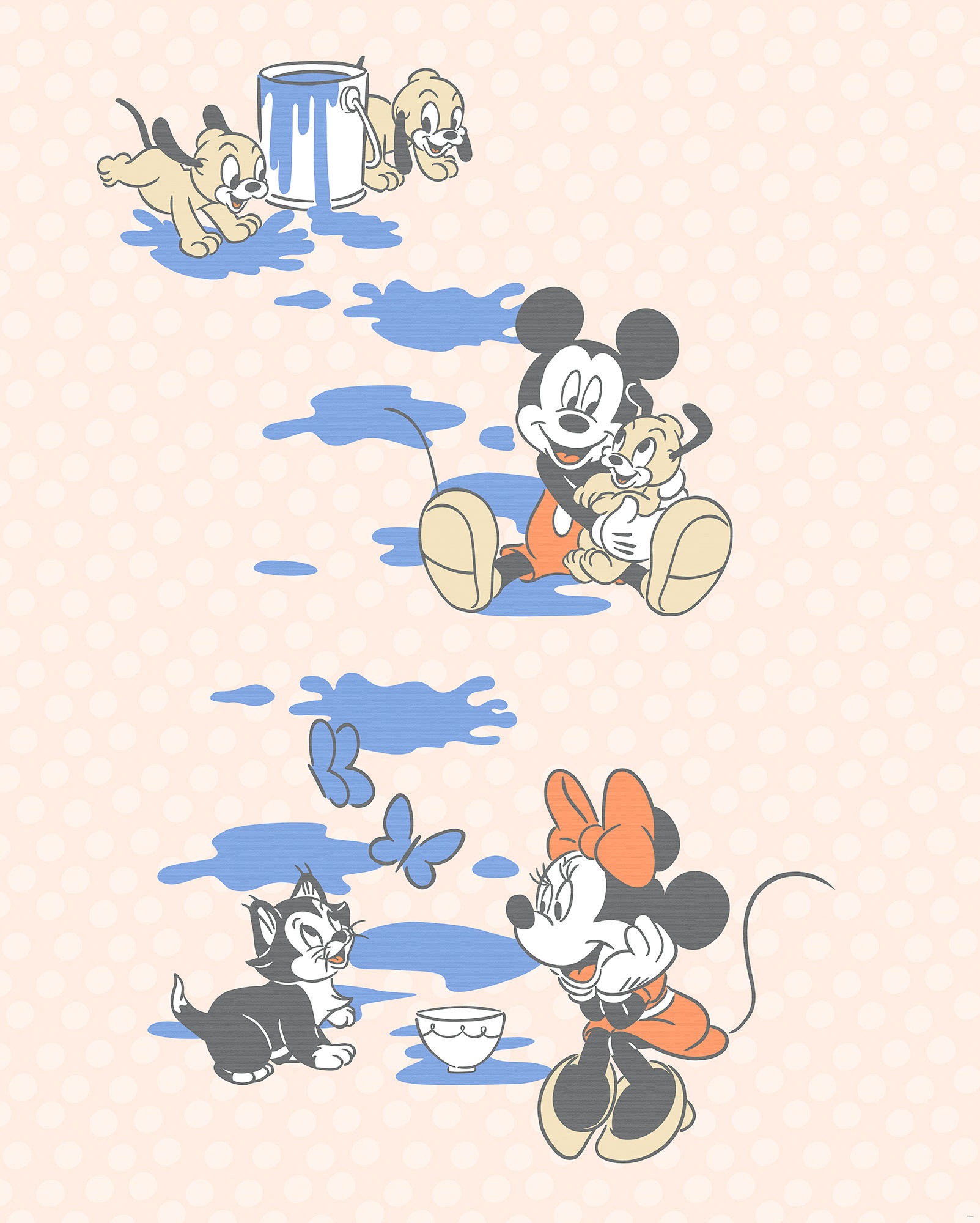 Komar Fototapete »Digitaldruck Vlies - Mickey Artsy Flow - Größe 200 x 250 cm«, bedruckt, Kinderzimmer
