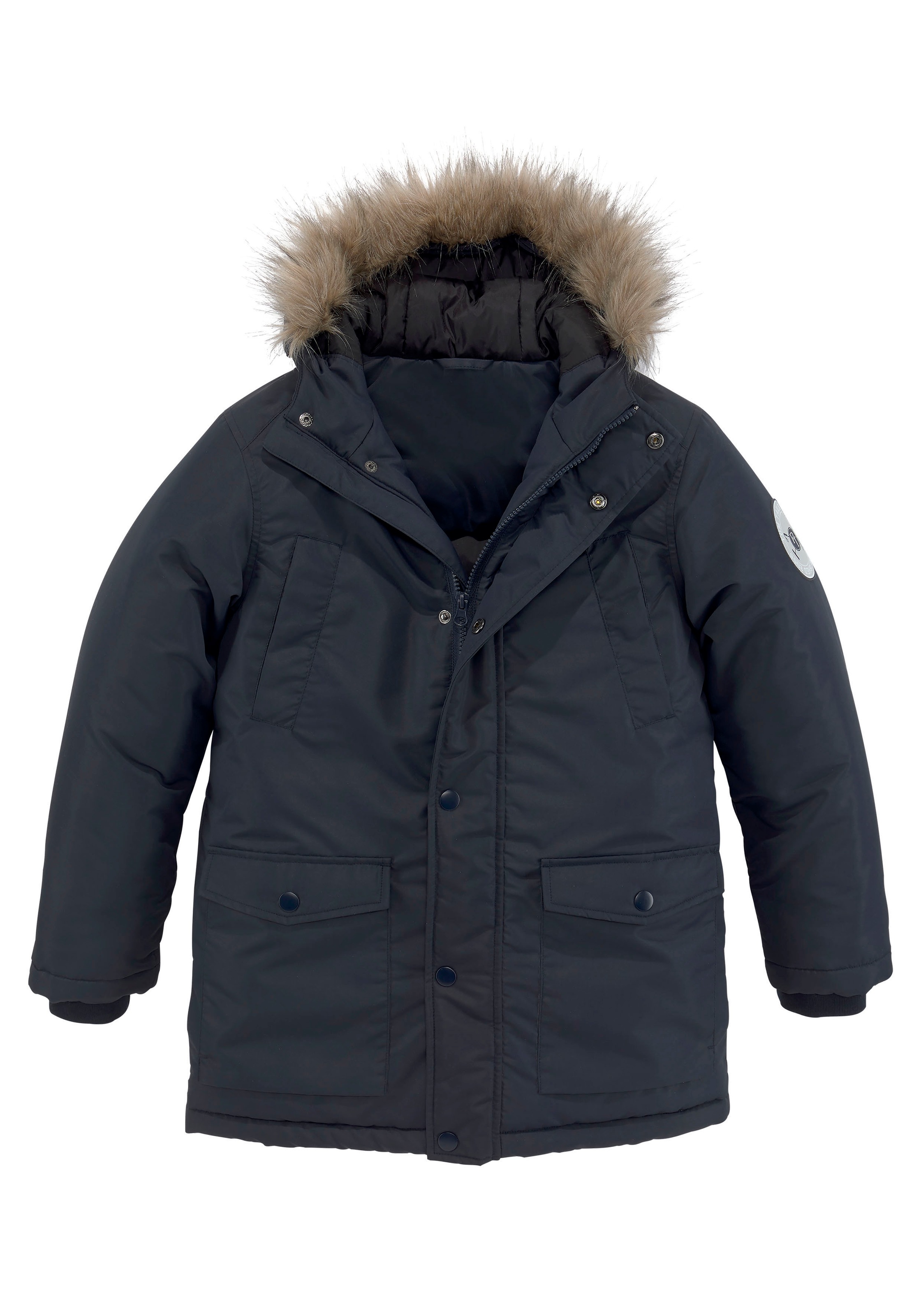 TOM TAILOR Polo Team Parka »mit reflektierendem Label«, mit Kapuze