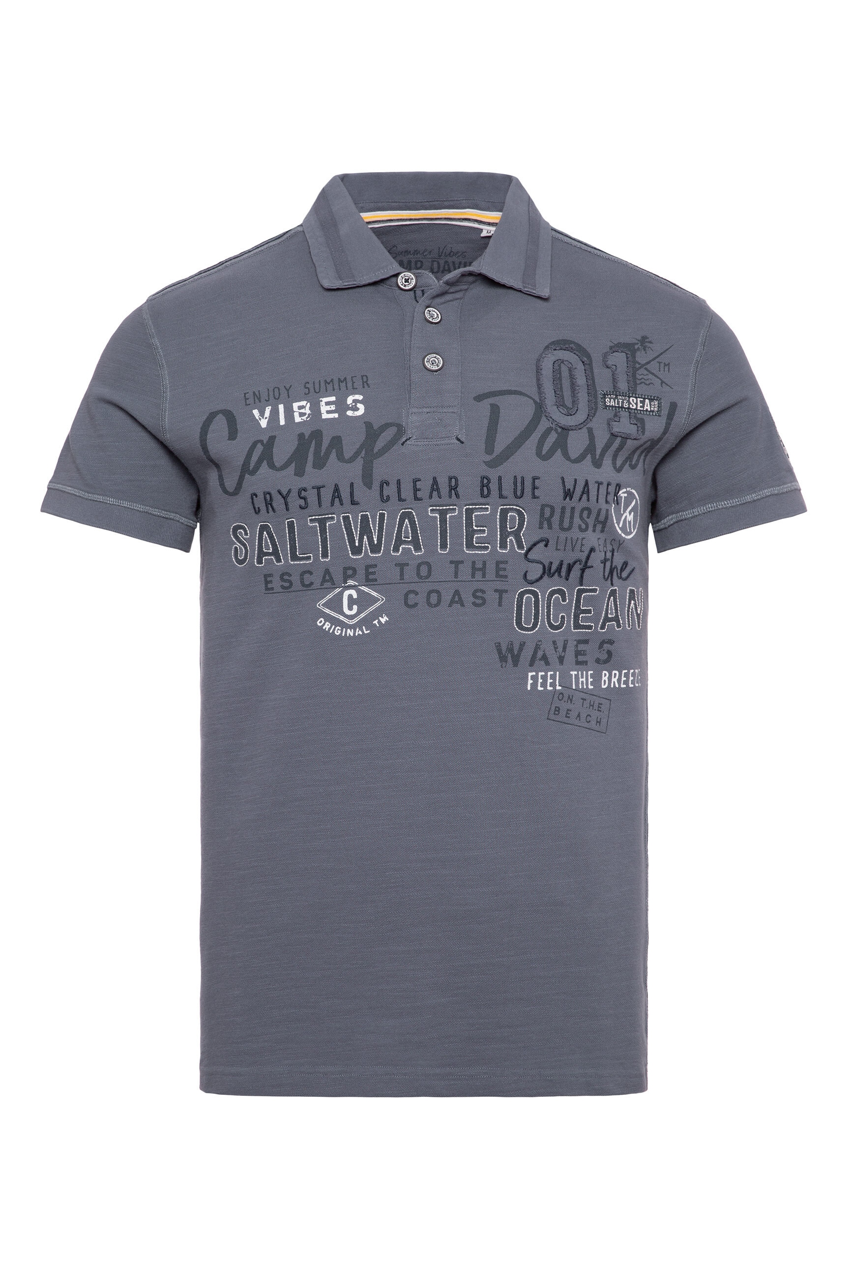 CAMP DAVID Poloshirt, aus Baumwolle