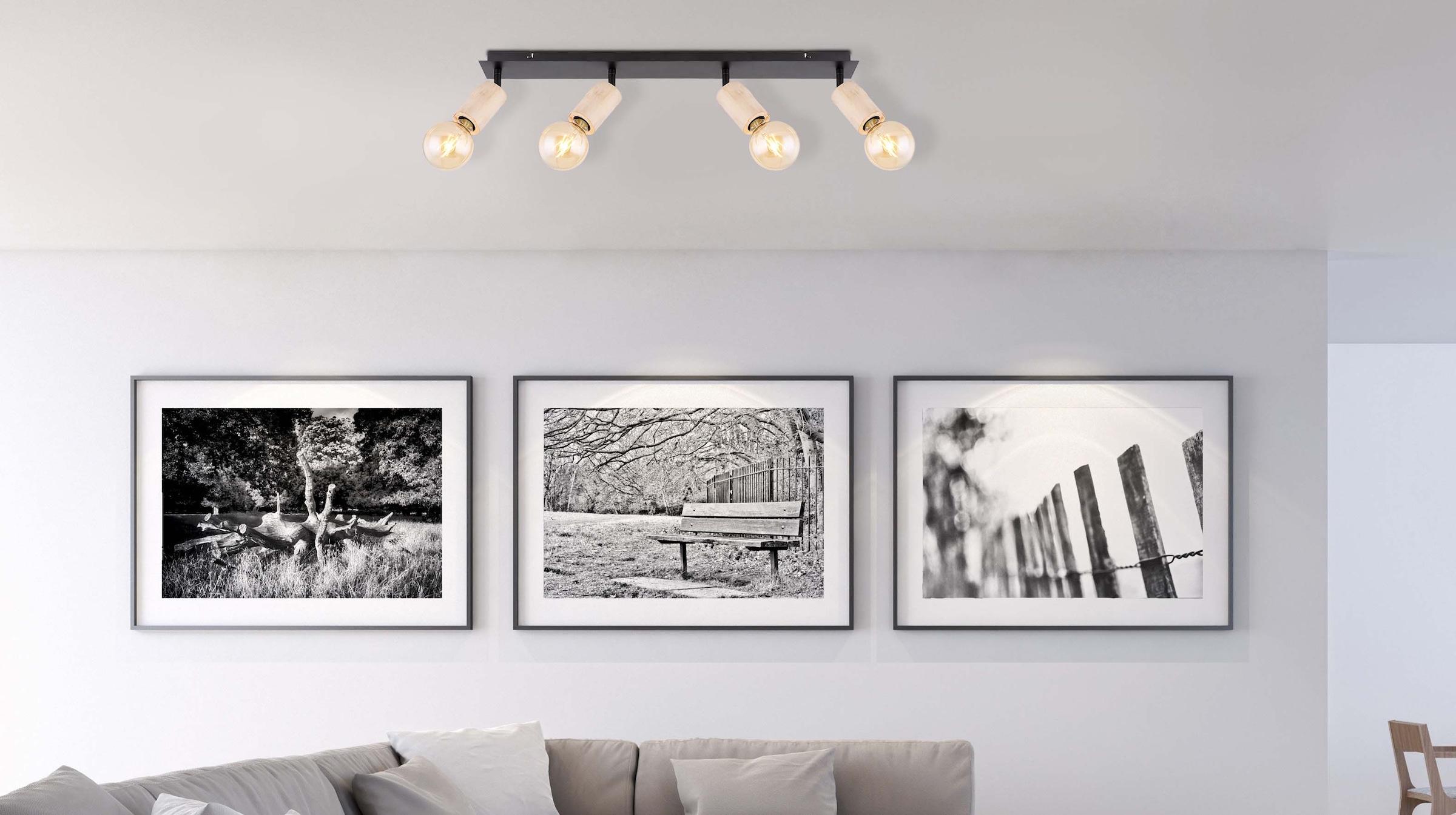 GLOBO LIGHTING Deckenstrahler »JOSEBA« E27 1 Stk. Spot Deckenspot Flur Schlafzimmer Wohnzimmer