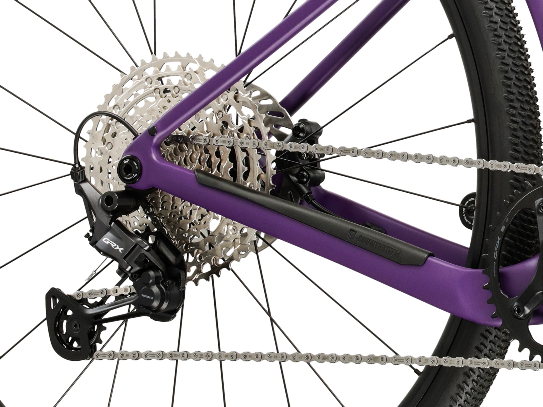 Kross Gravelbike »Carbon Esker ADV 1.0 28" lila 12 Gänge 2026« 12 Gang Shimano GRX RX822 Schaltwerk Kettenschaltung Rahmen aus Carbon