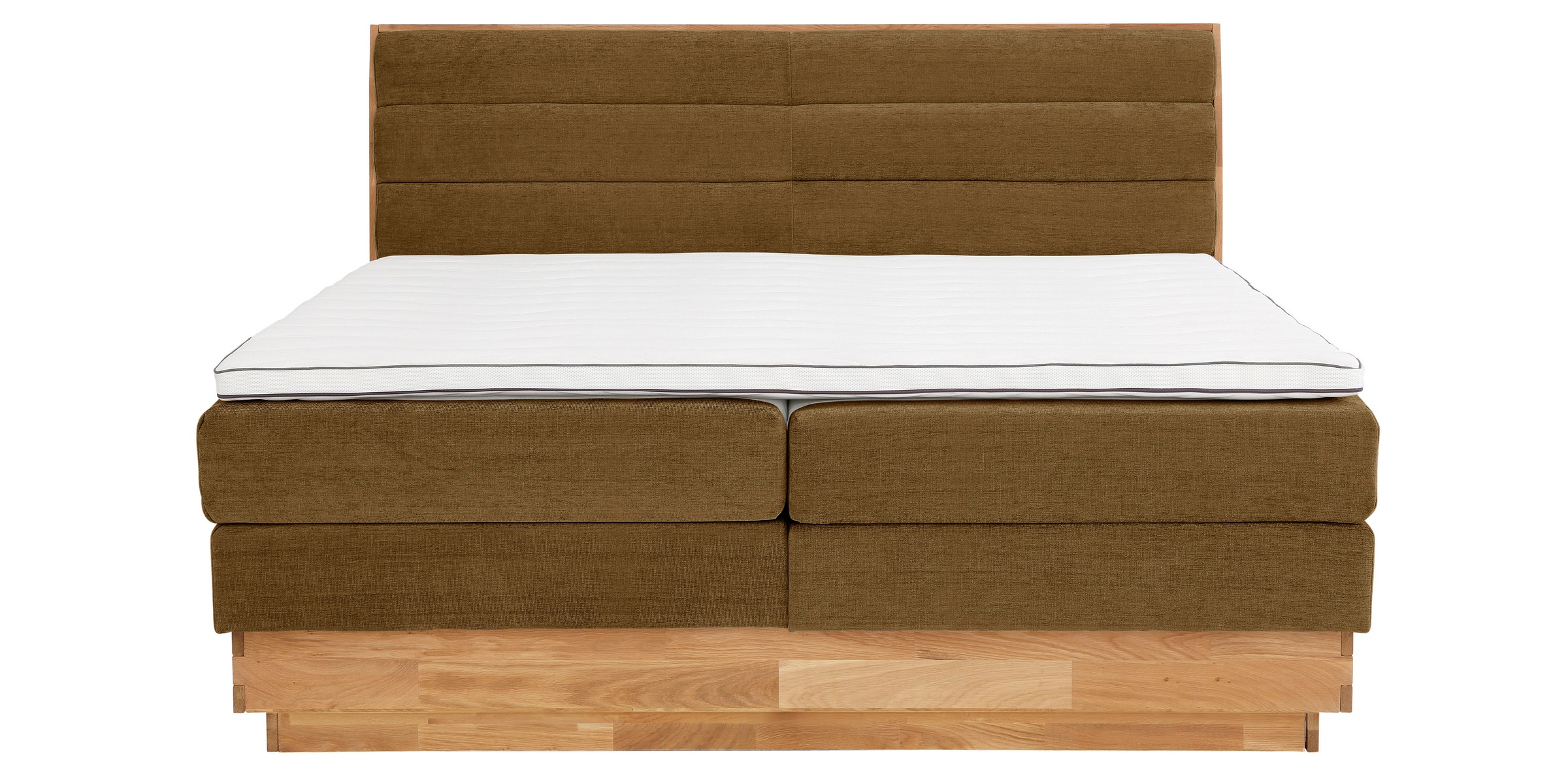 Boxspringbett OTTO HOME "Jenna", braun (bronzo), B:204cm L:216cm, Komplettbetten, Boxspringbett, ohne LED-Beleuchtung, mit zertifizierten, recycelten Bezugsstoffen 8