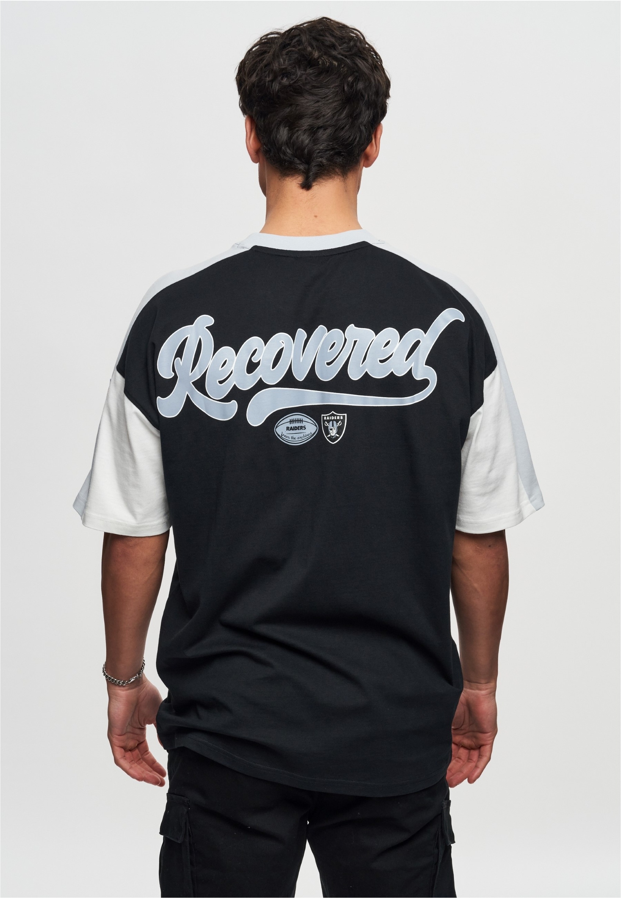 Recovered T-Shirt »NFL Raiders Las Vegas Cut and Sew Oversized«, (1 tlg.), für alle Las Vegas Raiders-Fans