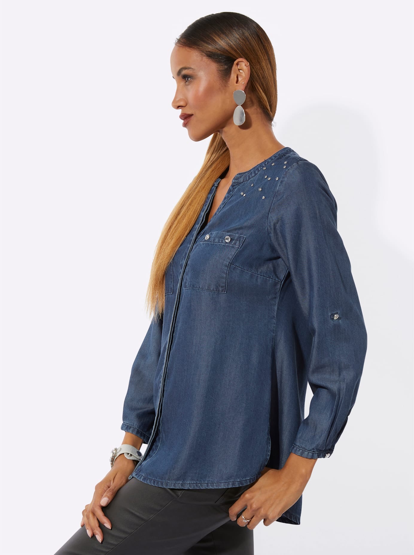 creation L Langarmbluse