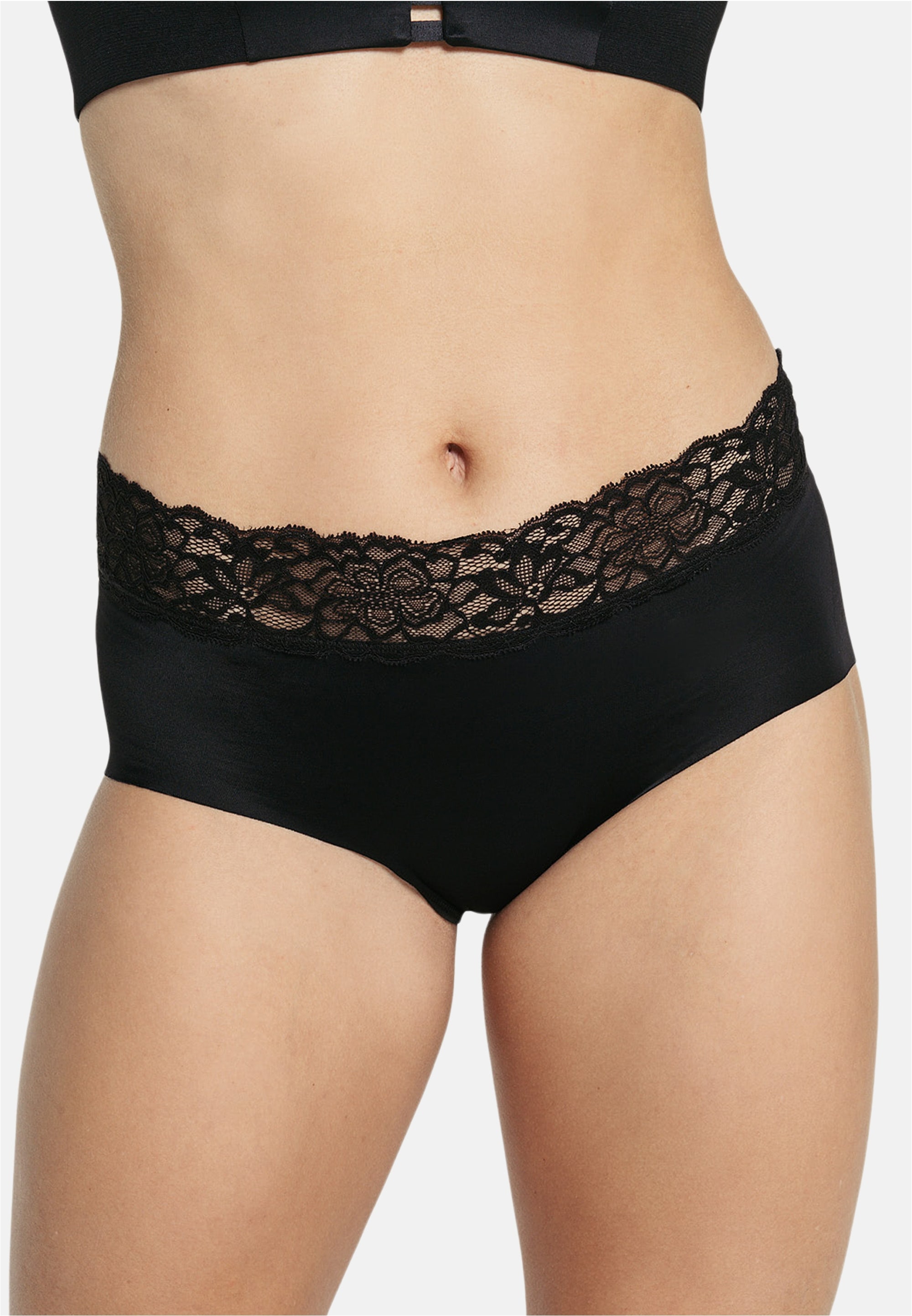 LEONISA Panty, mit floralem Spitzenbesatz