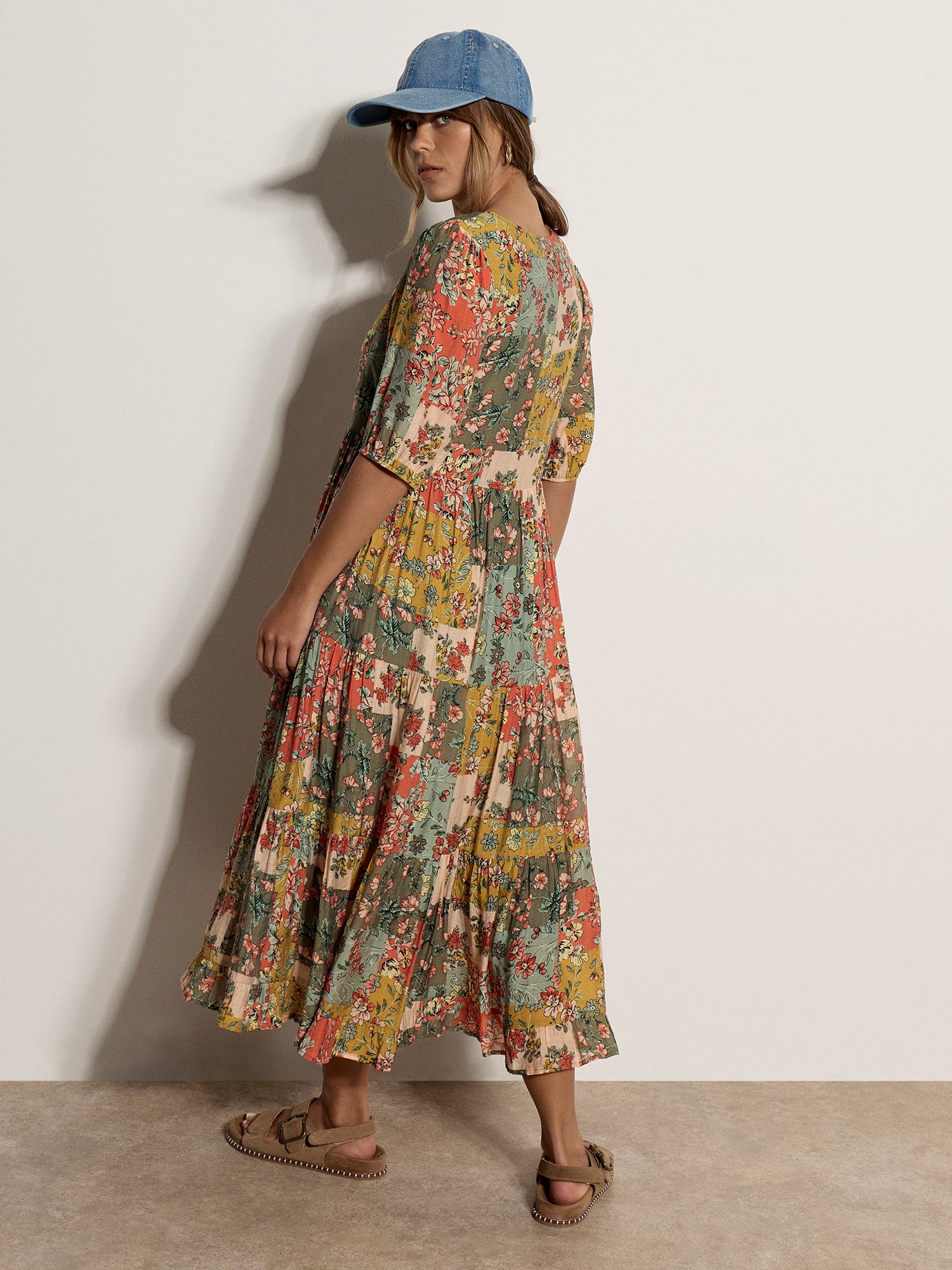 Apricot 2-in-1-Kleid »Midikleid« mit Stufenrock