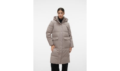 ONLY Steppmantel »ONLAMANDA LONG PUFFER COAT«, mit Kapuze für kaufen | BAUR