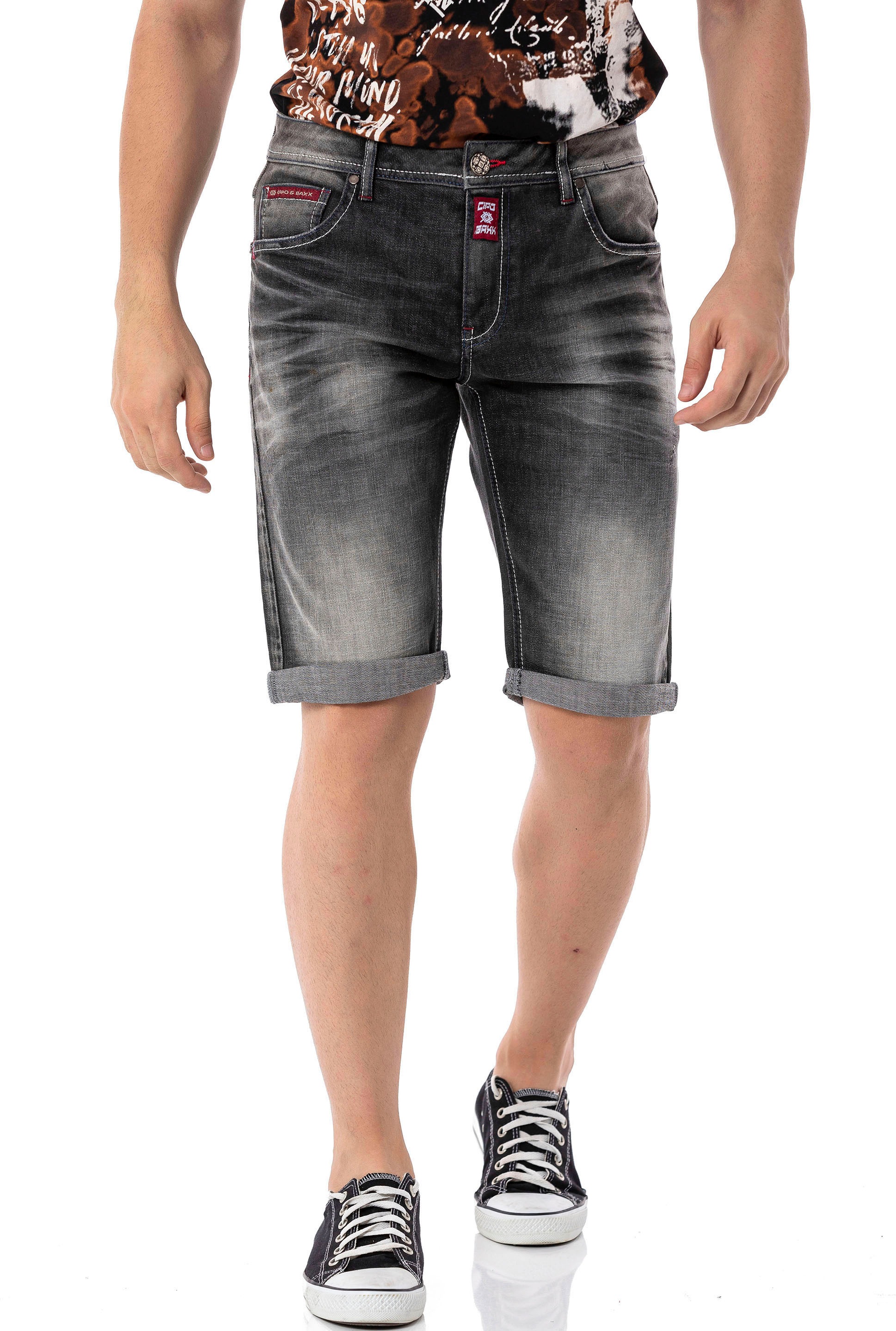 Cipo & Baxx Jeansshorts Baumwollmischung, regular fit günstig online kaufen