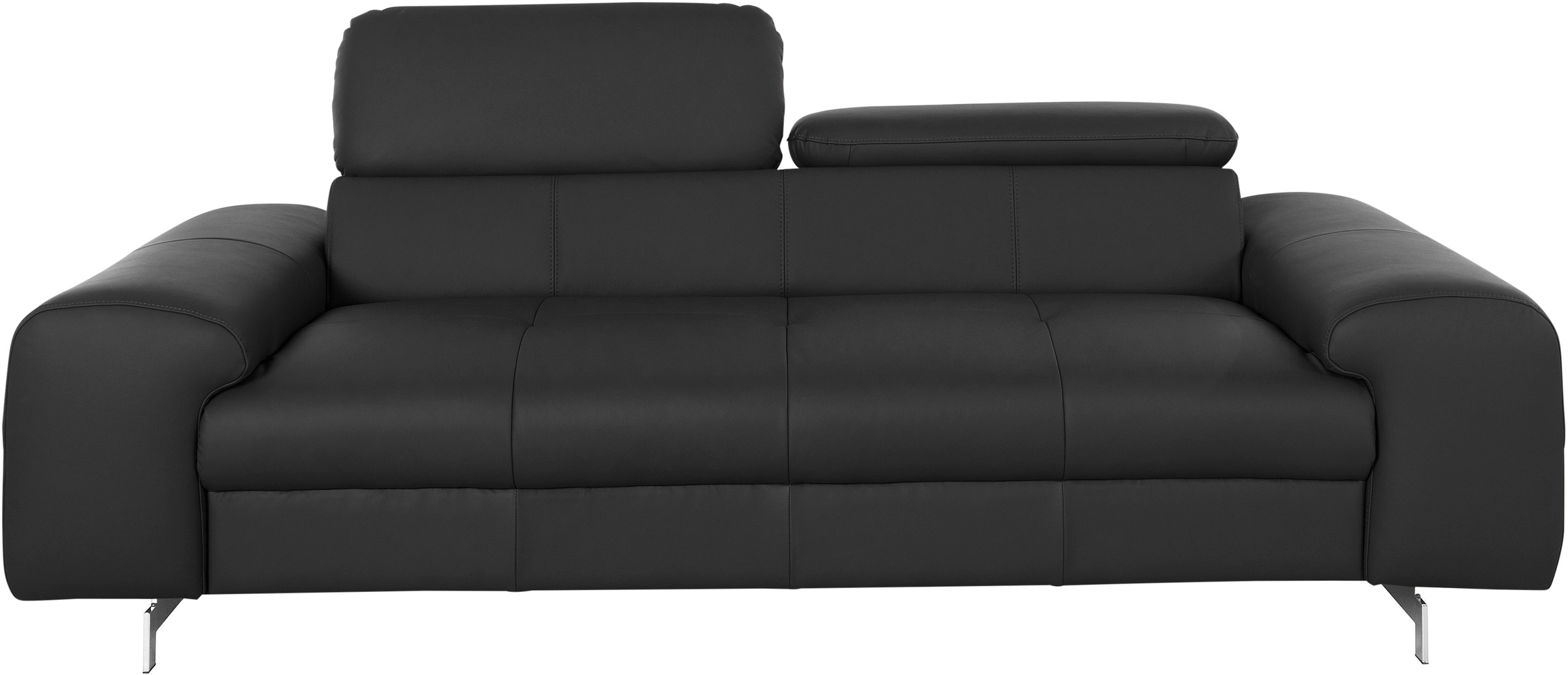 COTTA 3-Sitzer "Chef", Big-Sofa mit Kopfteilverstellung, edle Metallkufen günstig online kaufen