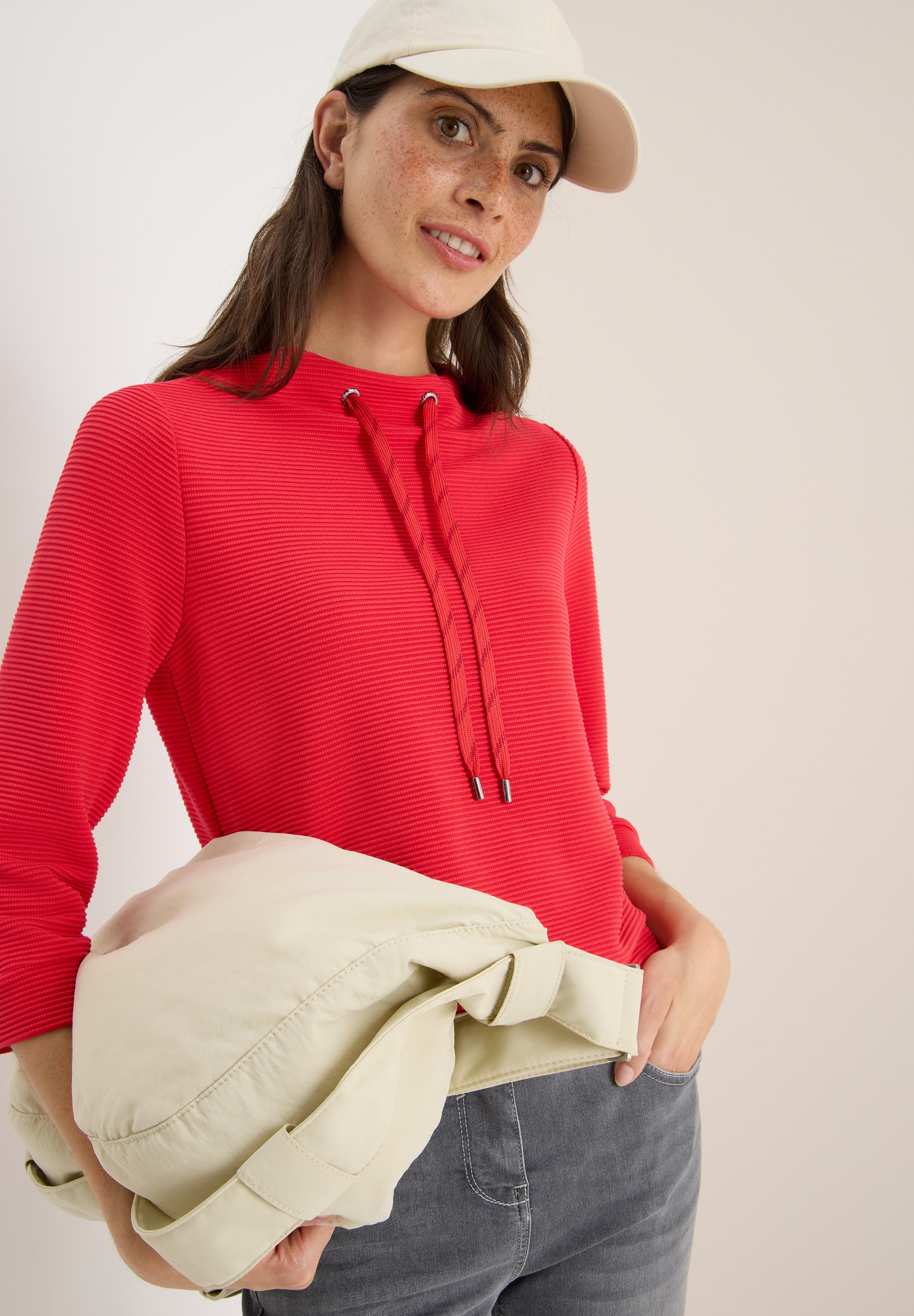 Cecil Sweatshirt mit 3/4-Ärmeln günstig online kaufen