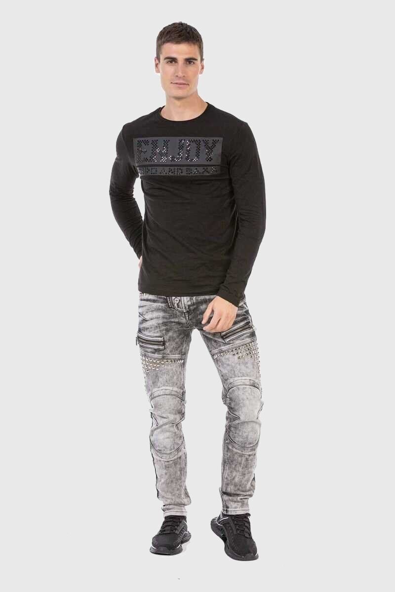 Cipo & Baxx T-Shirt »Sweatshirts«, im unifarbenen Look