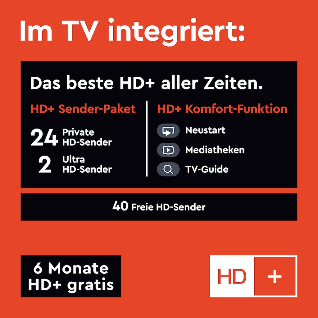 Hanseatic LED-Fernseher »58H600UDS«, 146 cm/58 Zoll, 4K Ultra HD, Smart-TV