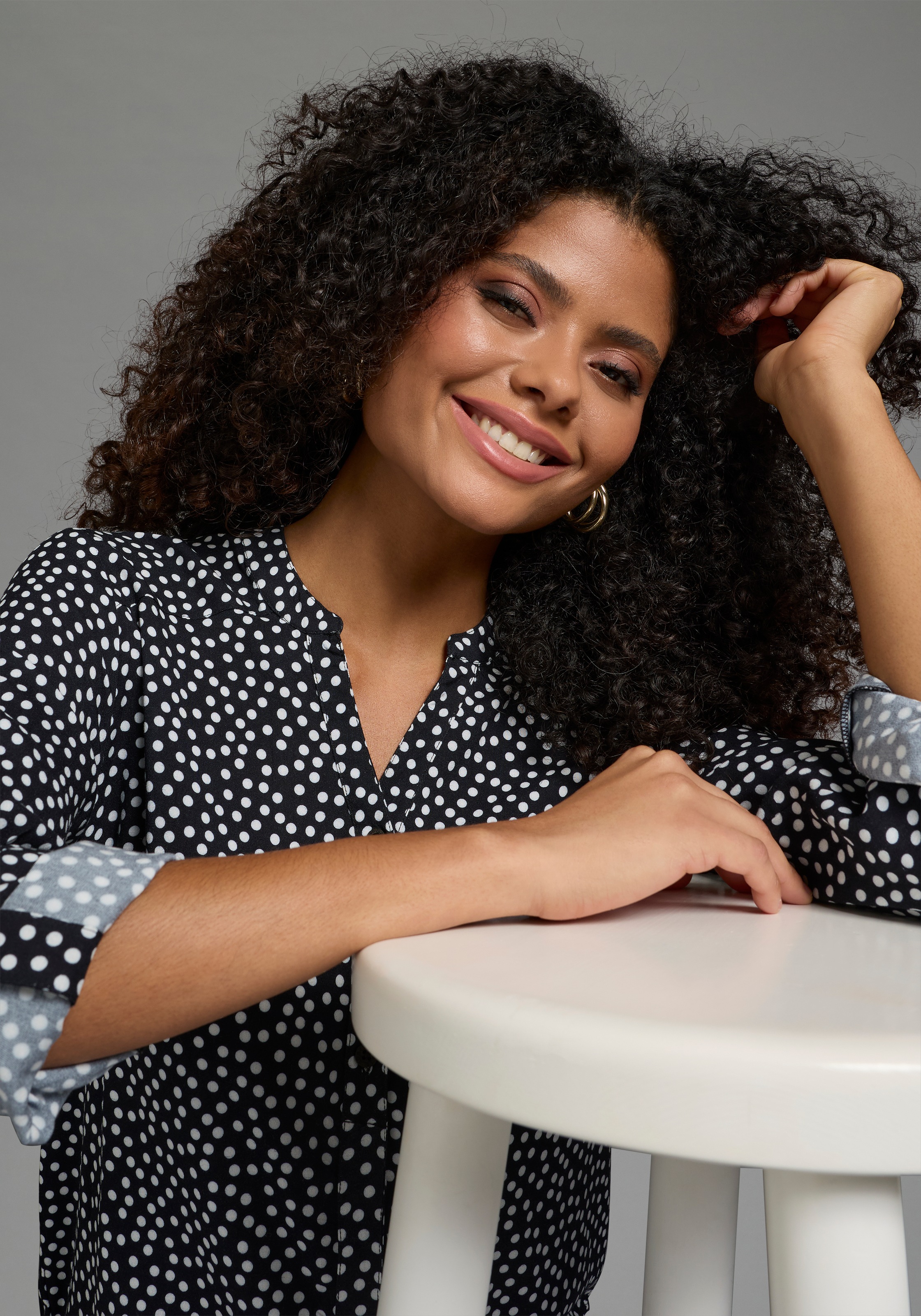 Thumbnail - AJC Hemdbluse aus weich fließender Viskose