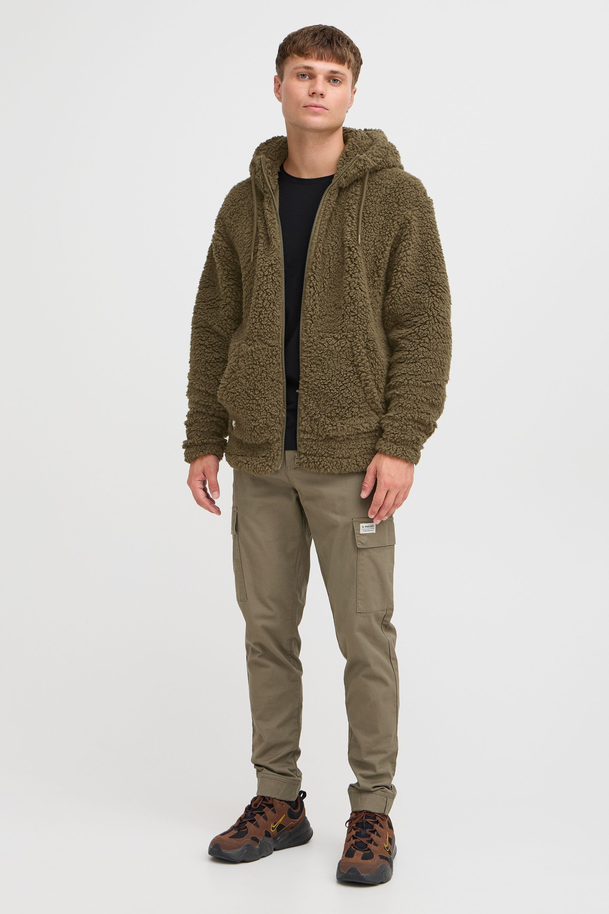 11 Project Funktions-Kapuzensweatjacke "Fellimitatjacke PRDaag" günstig online kaufen