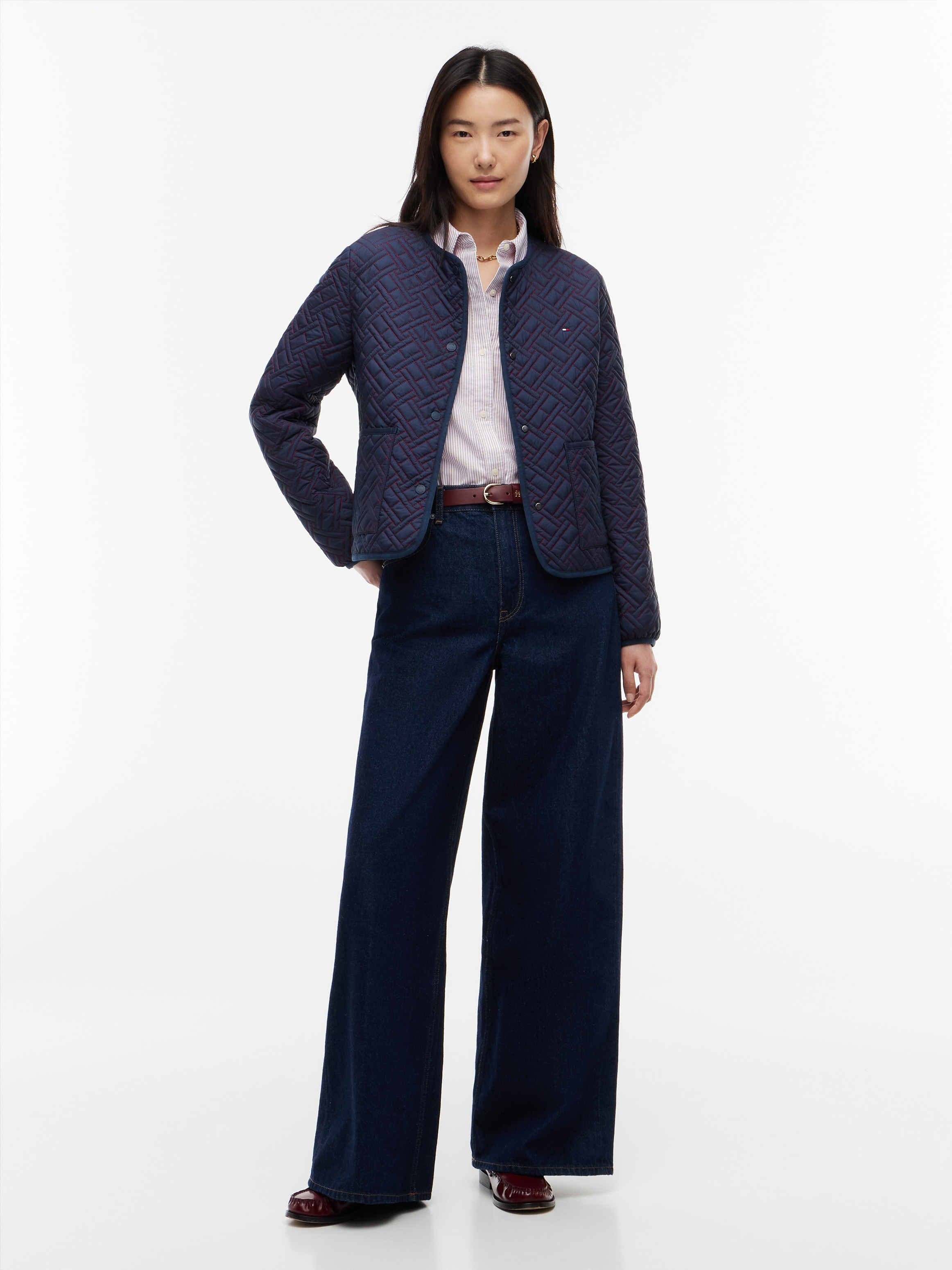 Tommy Hilfiger Steppjacke »QUILTED LINER JACKET« Kunstfaser