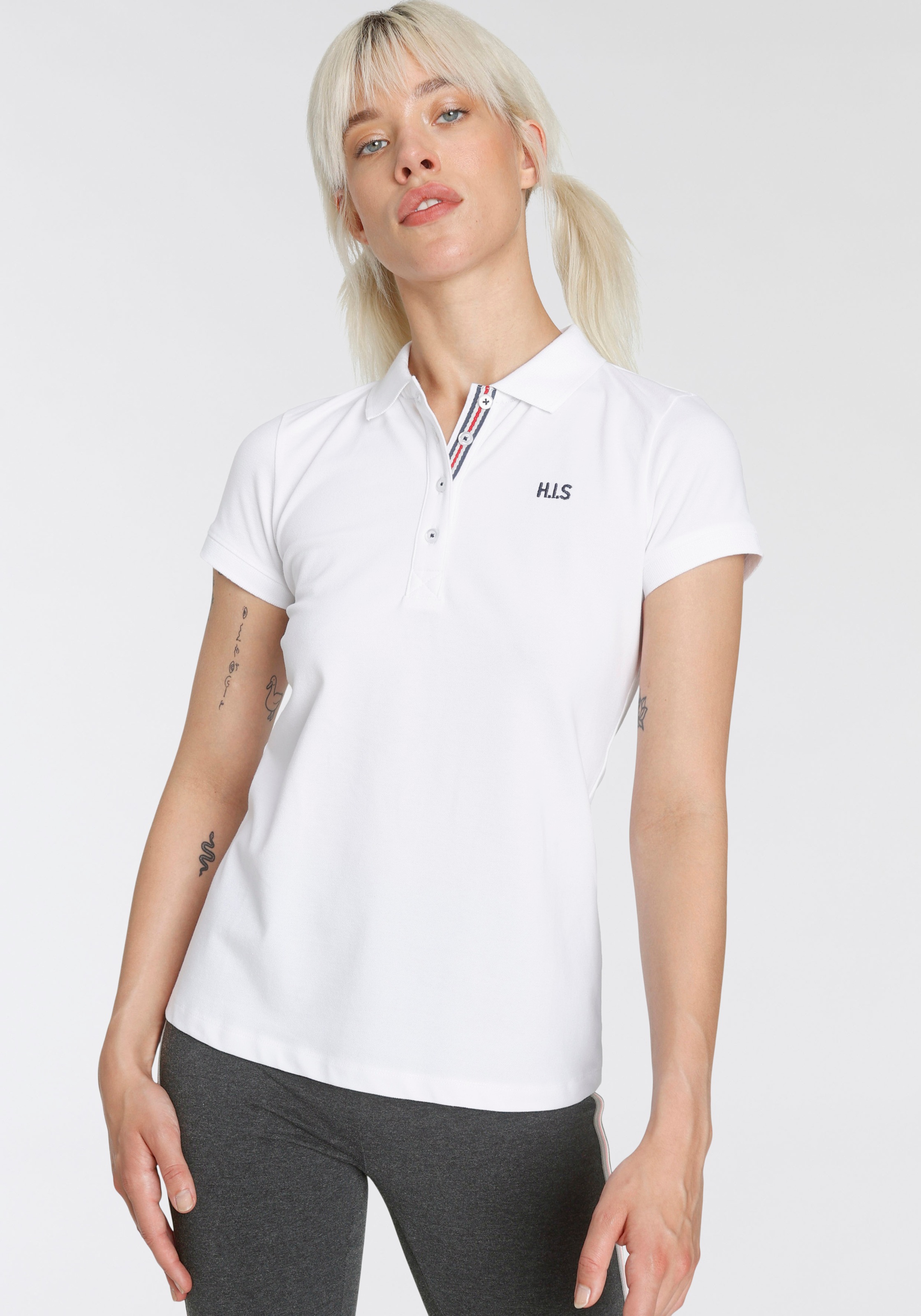 H.I.S Poloshirt, Kurzarm, figurbetonte Passform, mit klassischem Polokragen günstig online kaufen