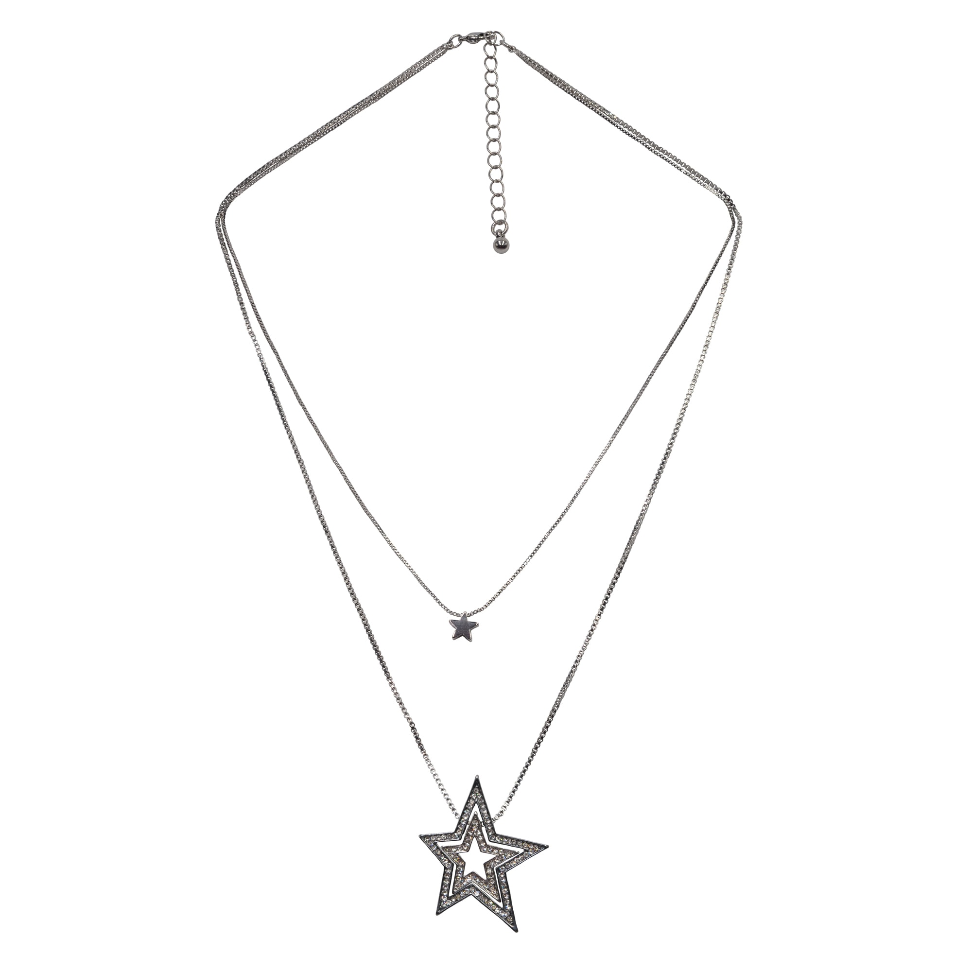 Steuer Kette mit Anhänger »Set Collier mit Glasperlen zweireihige Venezianer mit Stern«