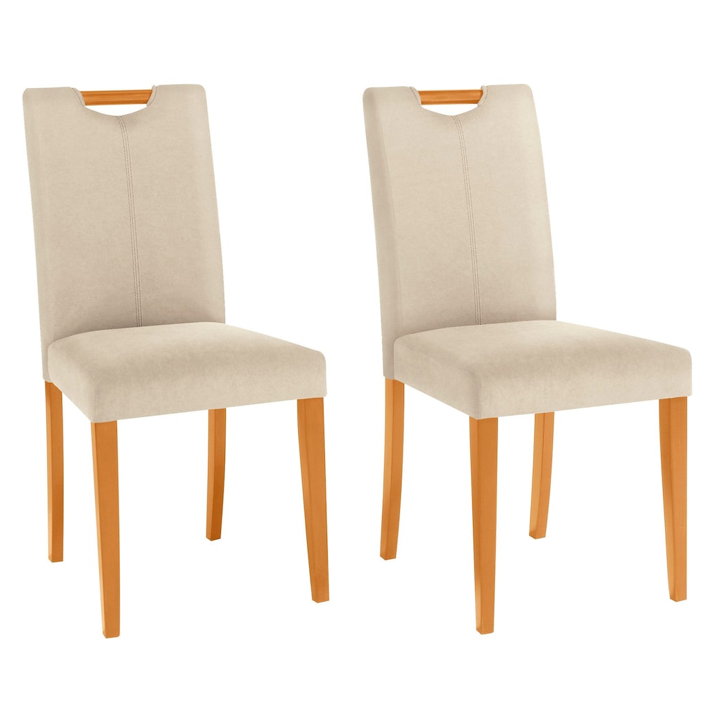 Wohnen Stühle & Sitzbänke Home affaire Stuhl »Stuhlparade«, (Set), 2 St., Microfaser, in zwei unterschiedlichen Bezugsqualitäten
