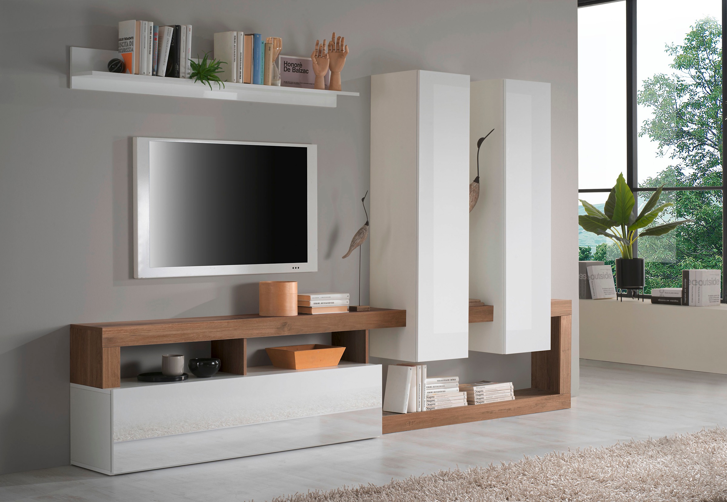 Home affaire Wohnwand "Hamburg" Set, 4 Stk. tlg. günstig online kaufen