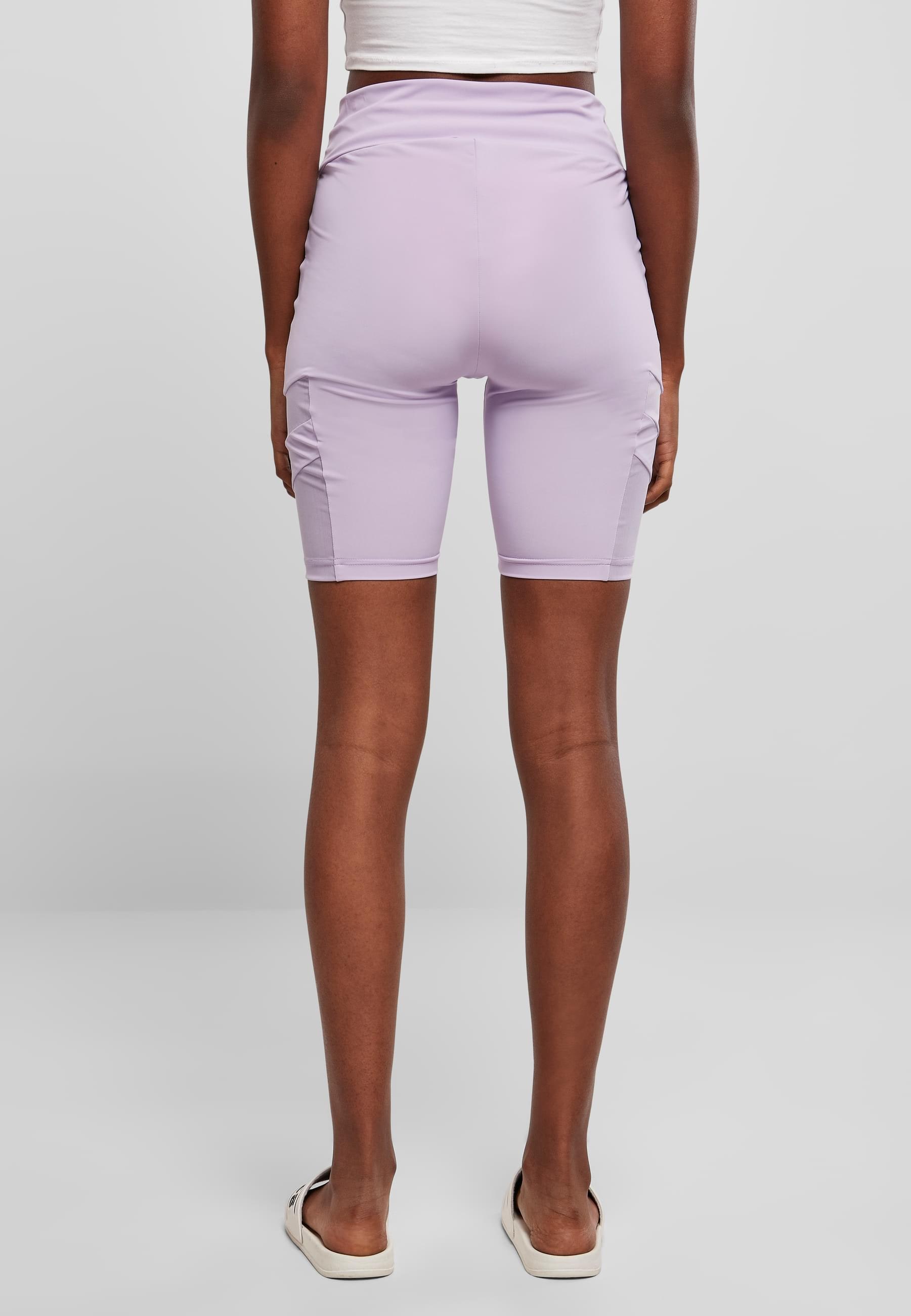 URBAN CLASSICS Stoffhose »Urban Classics Damen Ladies High Waist Tech Mesh Cycle Shorts«, (1 tlg.)