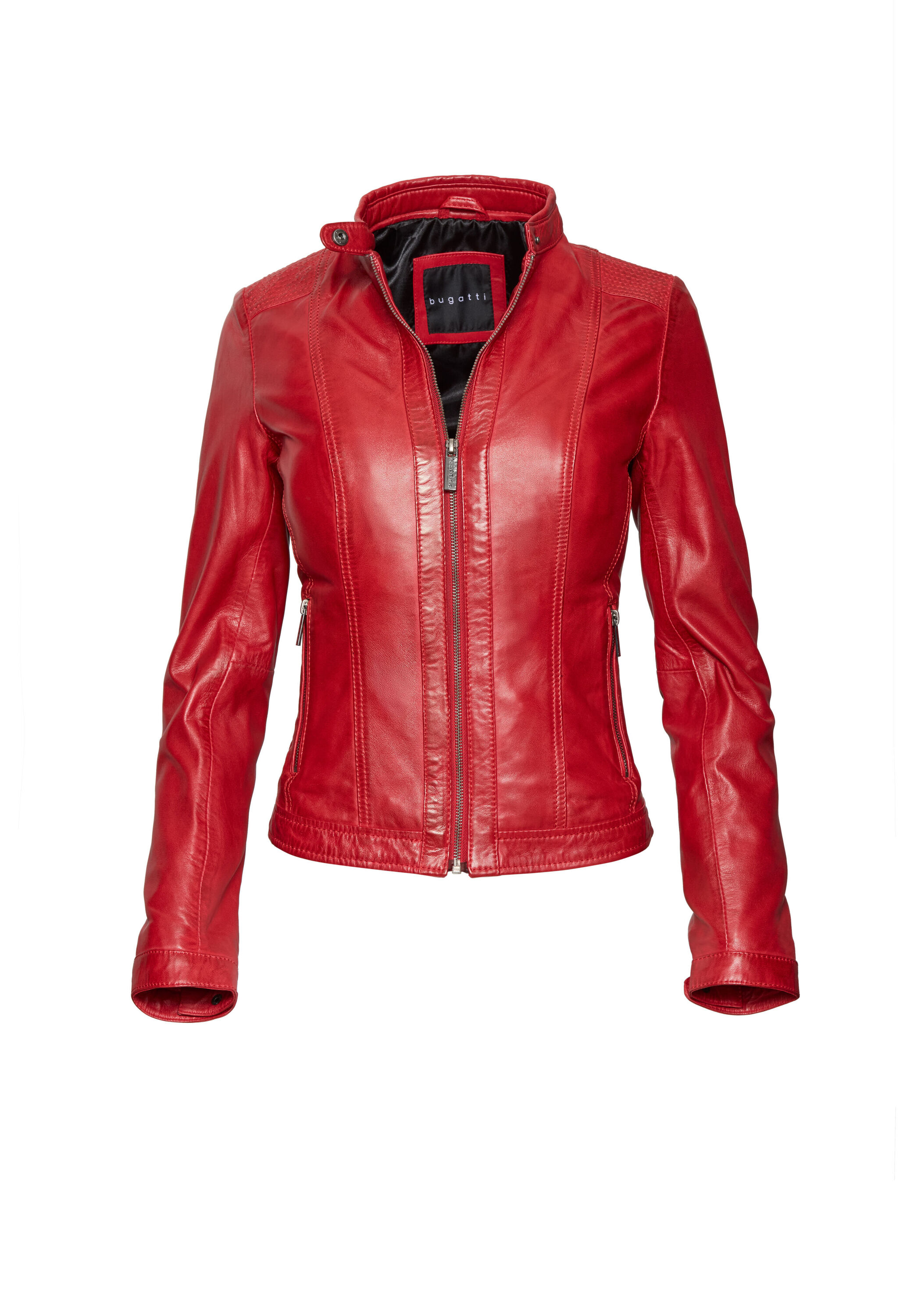 bugatti Lederjacke "BULady-121" ohne Kapuze aus hochwertigem Leder