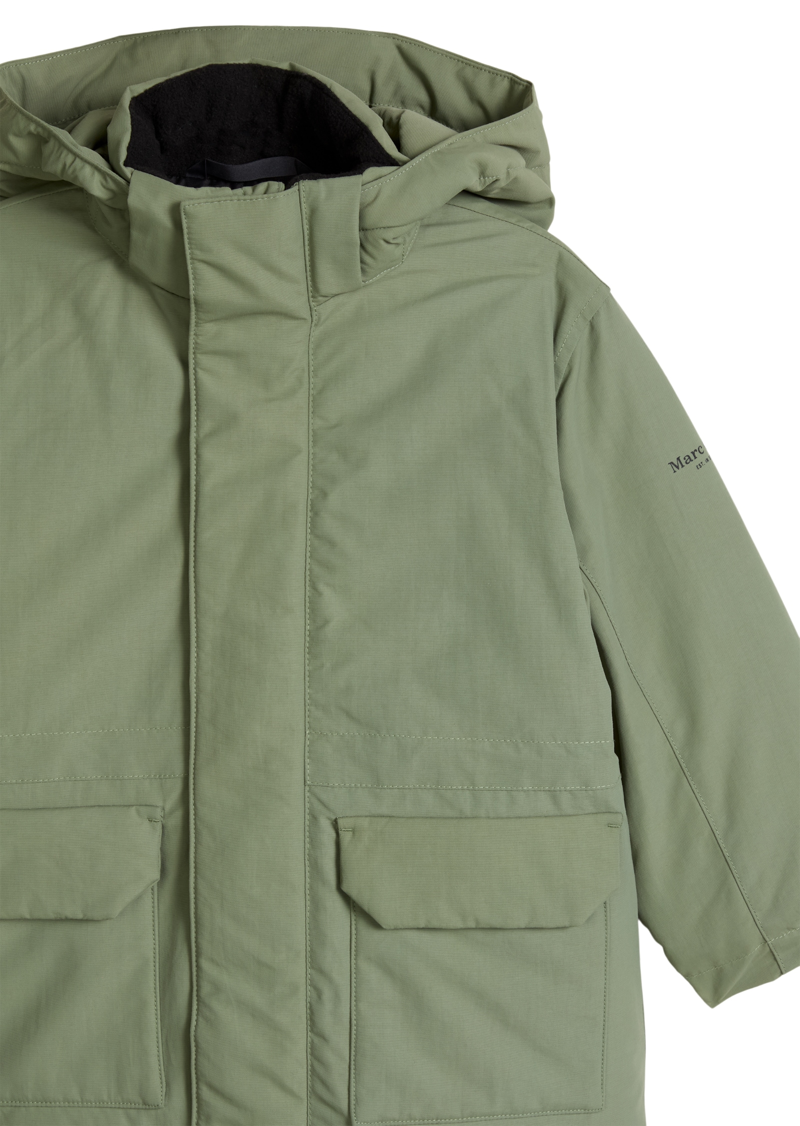 Marc O'Polo Outdoorjacke »mit Wattierung von Unifi REPREVE®« mit Kapuze