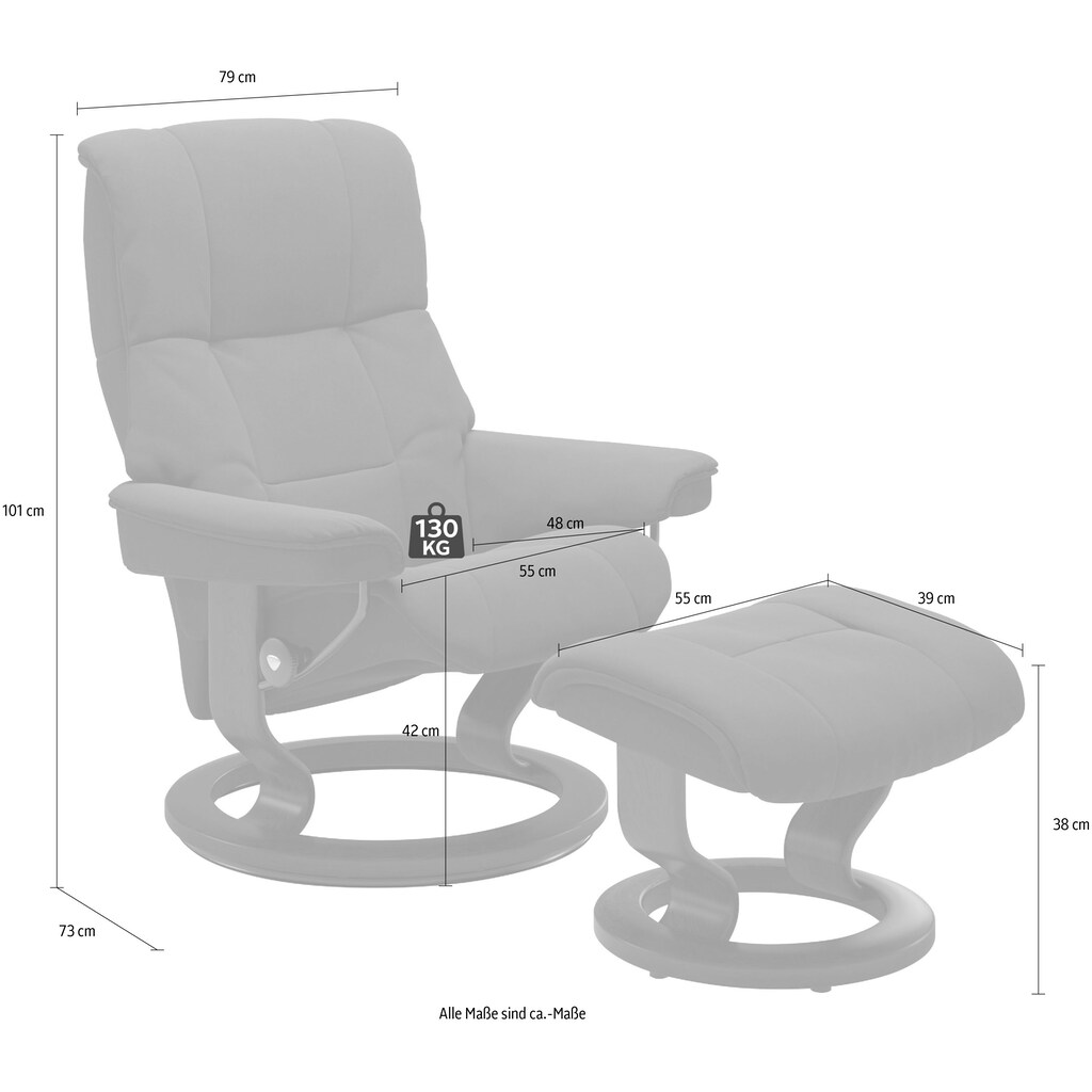 Stressless® Relaxsessel »Mayfair«, (Set, Relaxsessel mit Hocker)