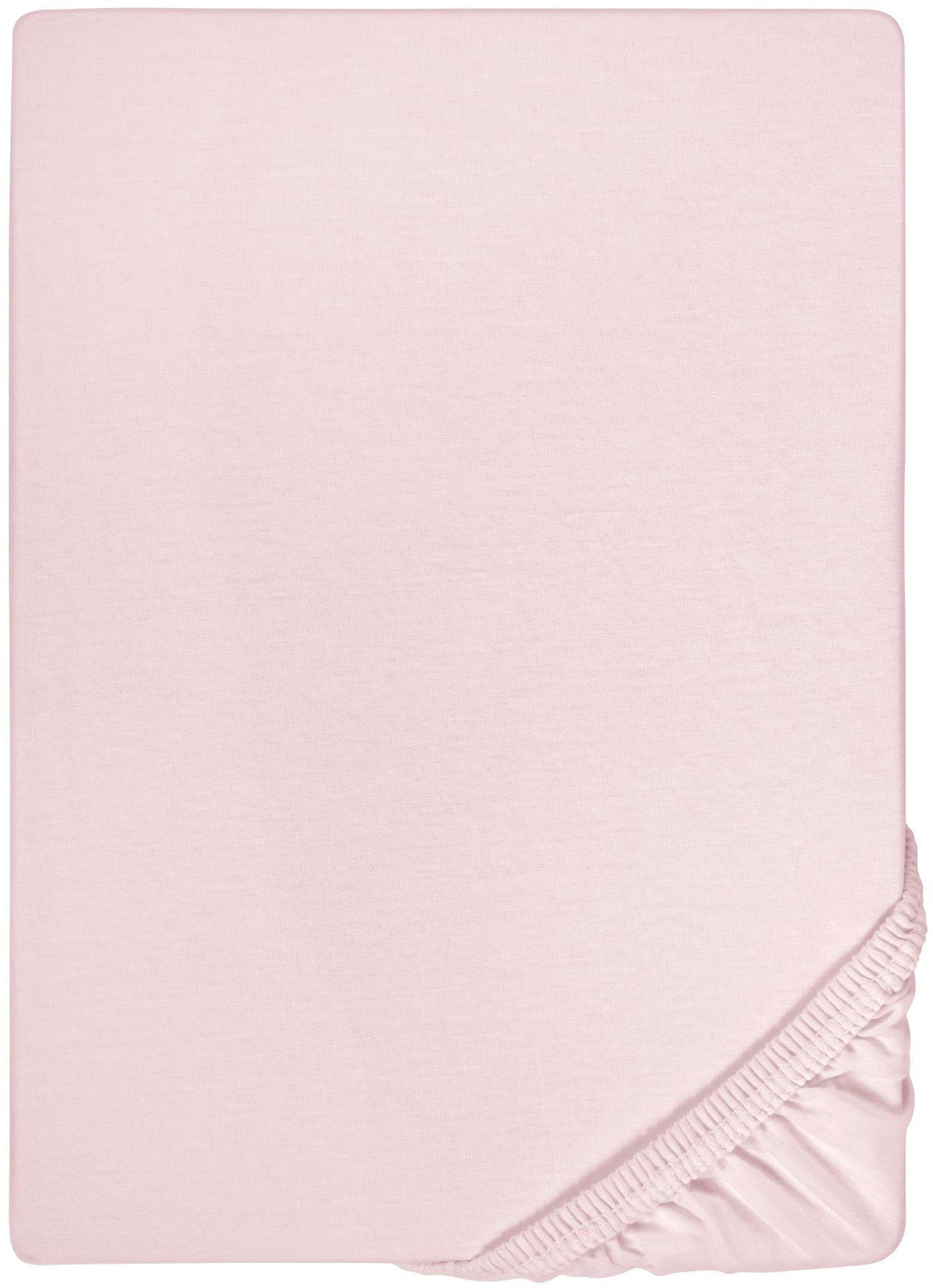 Biberna Spannbettlaken "0077866 Deluxe Jersey-Elastic Spannbetttuch 97% Baumwolle" Jersey mit Elasthan, Rundumgummi, bügelfrei, ab Größe 90 x 190 cm i