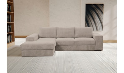 Ecksofa Rozzana, in modischem Cord-Bezug