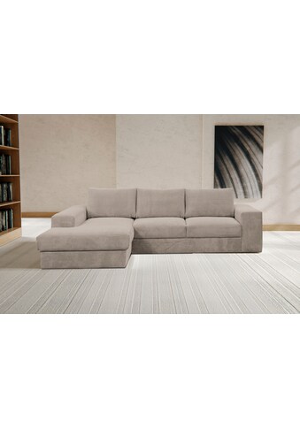 Ecksofa Rozzana, in modischem Cord-Bezug