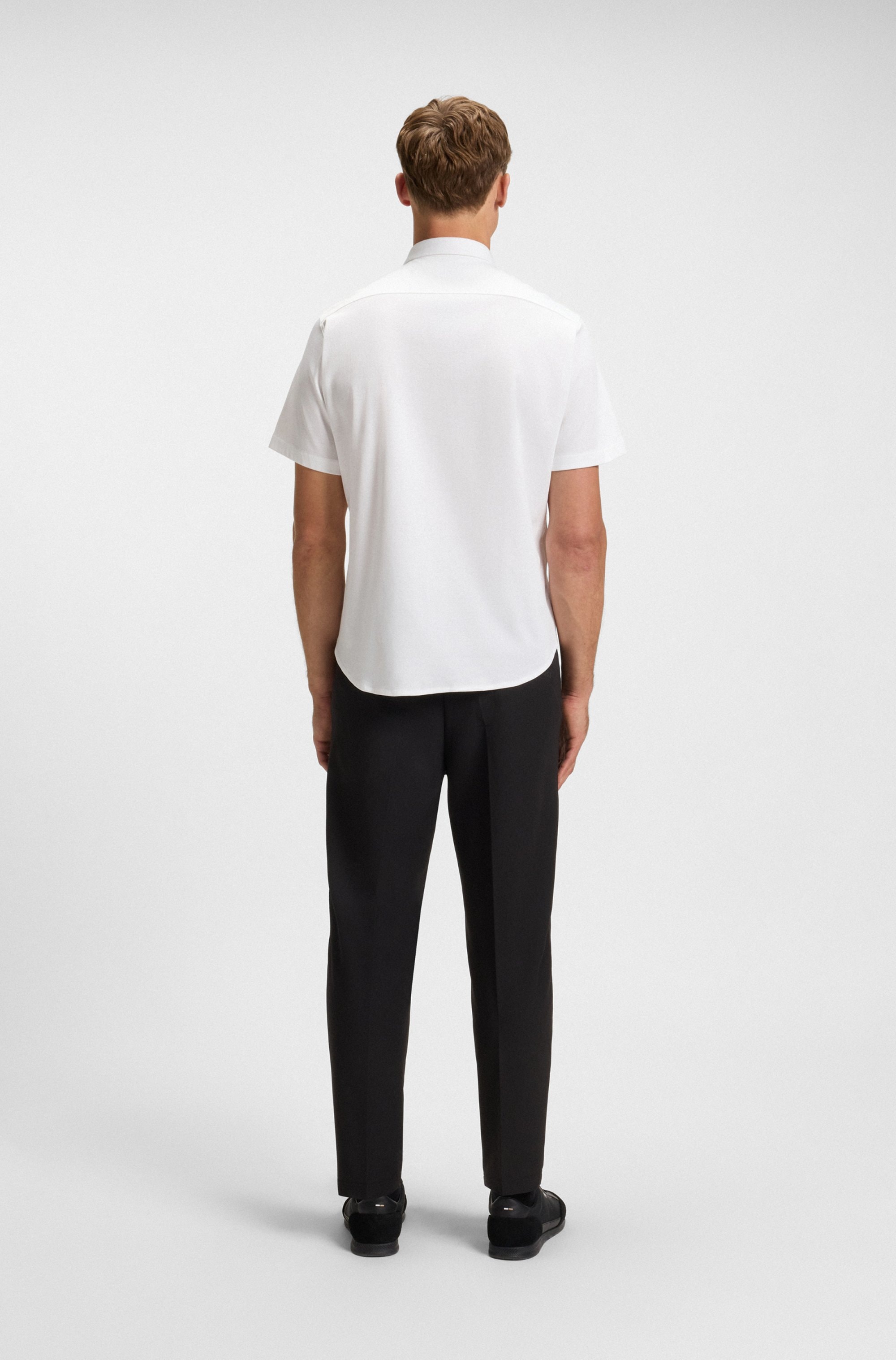 BOSS GREEN Kurzarmhemd »B Motion S«, softe Baumwolle, Vier-Wege-Stretch, knitterfrei