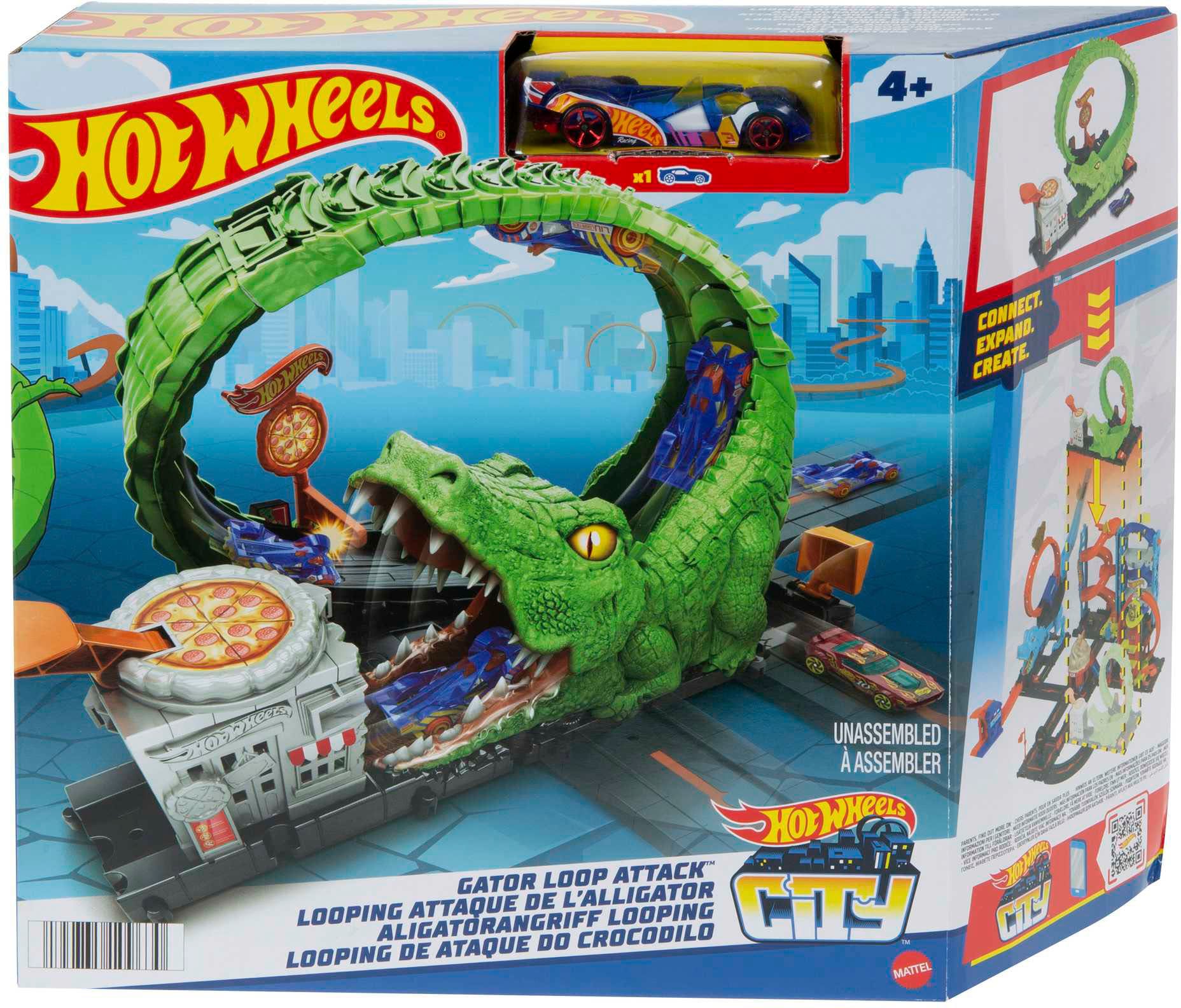 Hot Wheels Spiel-Gebäude »City Nemesis Gator Pizza Shop«