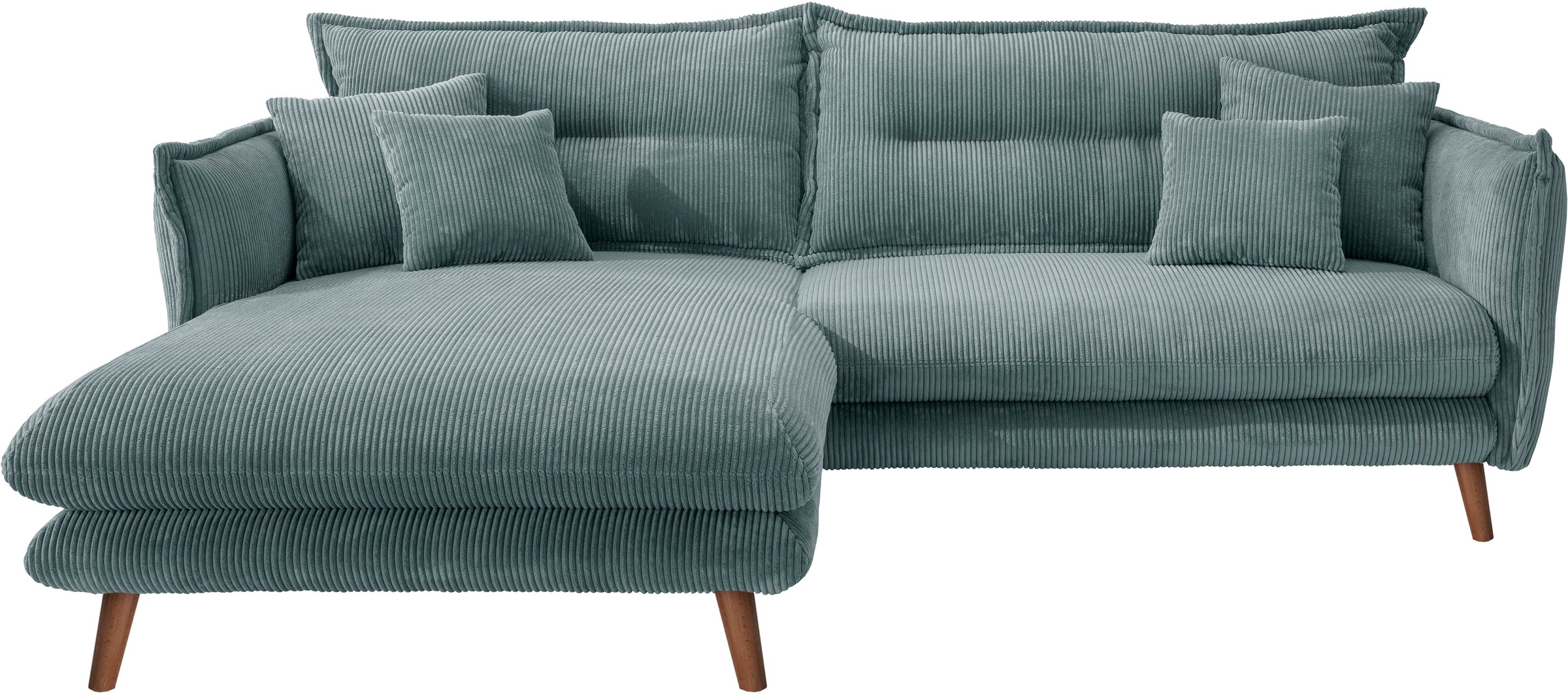 INOSIGN Ecksofa "Lazio modern und bequem, schmale Armlehnen, tolle Detailve günstig online kaufen