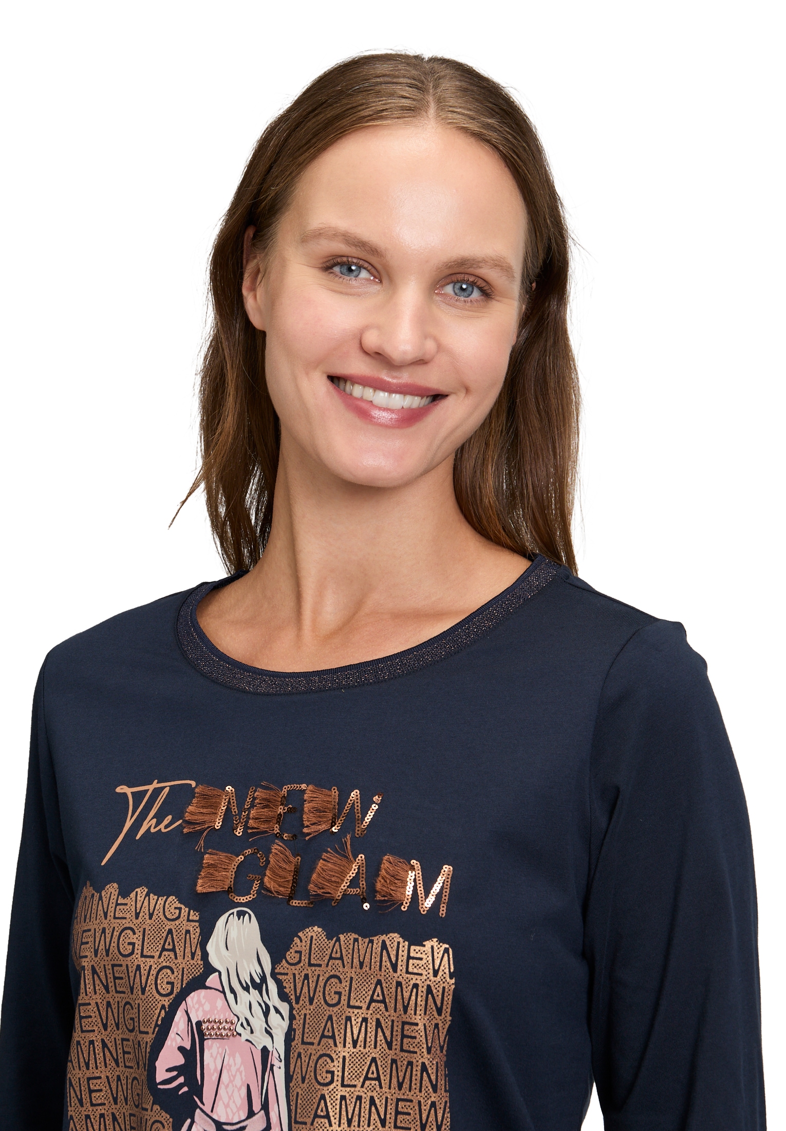 Betty Barclay 3/4-Arm-Shirt »Betty Barclay Damen Basic Shirt mit Rippbündchen«, (1 tlg.)
