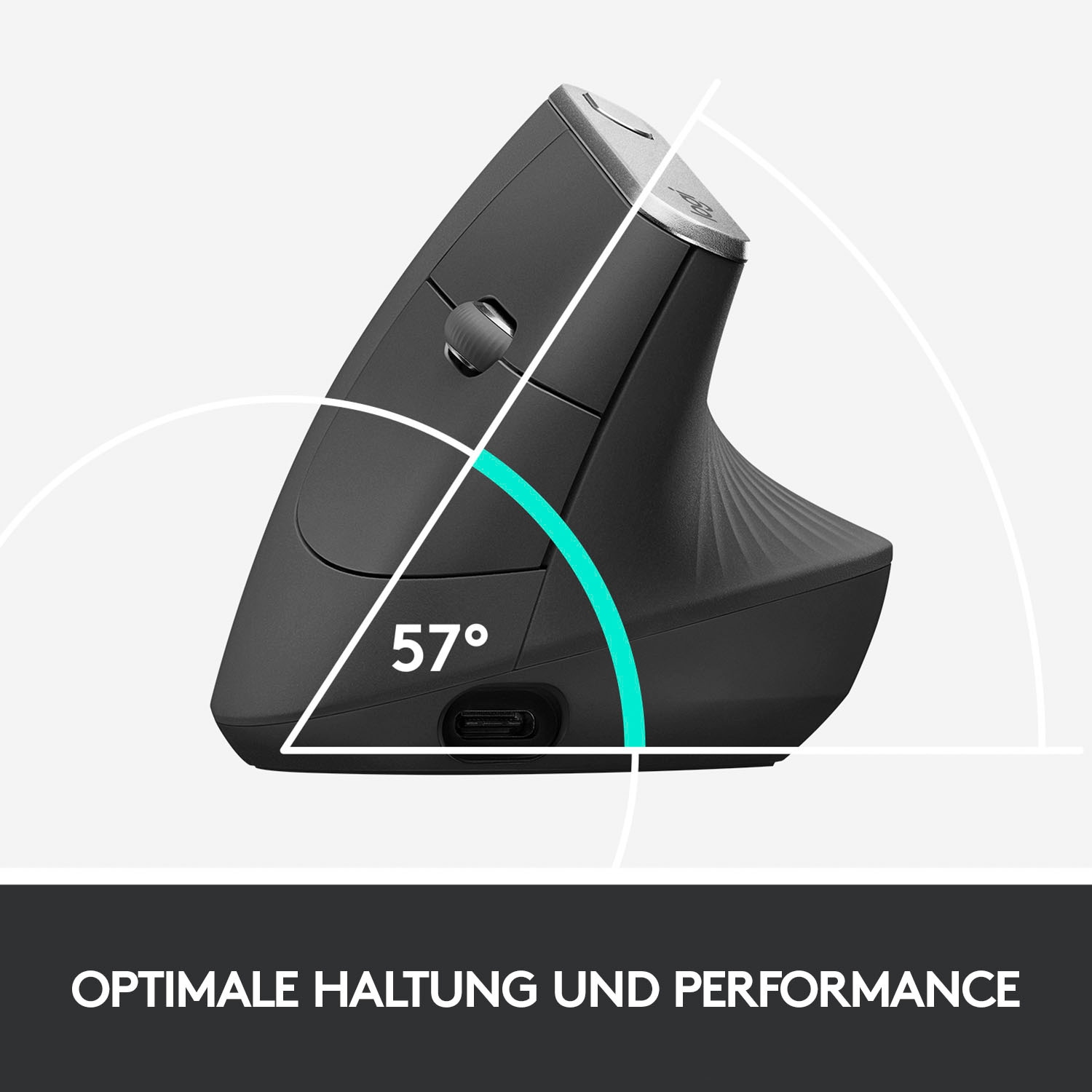 Logitech ergonomische Maus »MX Vertical«, Bluetooth