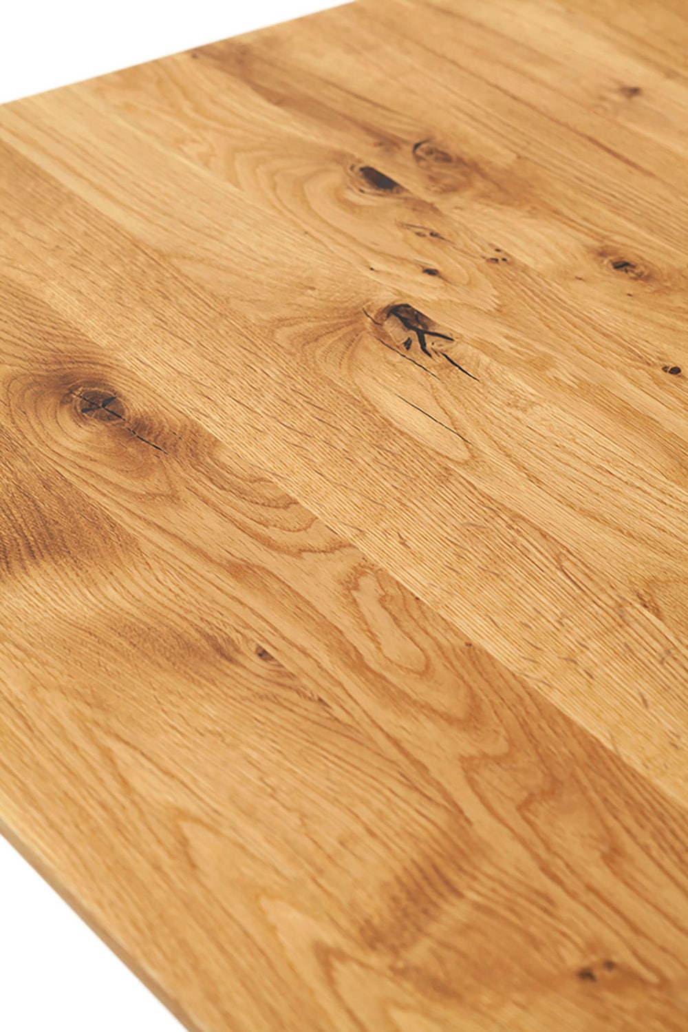 MCA furniture Esstisch »Morena Säulentisch Komfort Tisch«, Synchronauszug,ausziehbar,Wildeiche,massiv,geölt,XXL